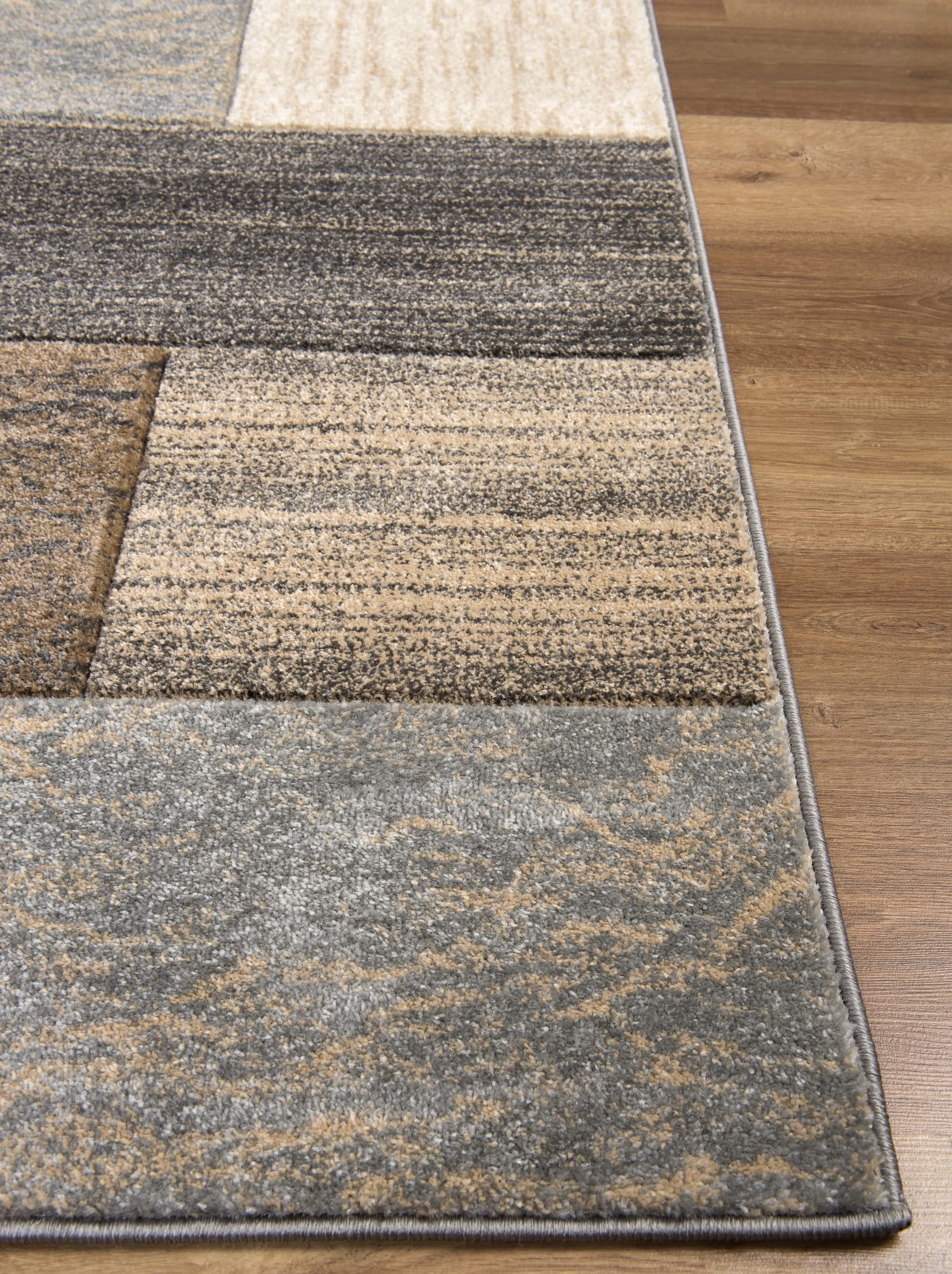 Jasper Geometric Rug Brown & Beige - Image 4