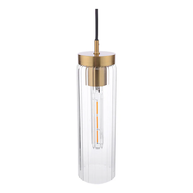 Jodelle Pendant Lighting in Polished Bronze and Glass – Elegant Modern Hanging Light Fixture for Kitchen, Dining & Living Spaces - Image 2