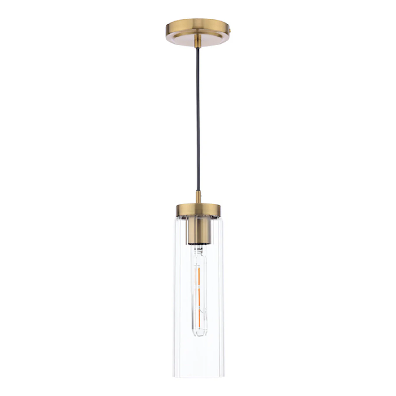 Jodelle Pendant Lighting in Polished Bronze and Glass – Elegant Modern Hanging Light Fixture for Kitchen, Dining & Living Spaces - Image 3