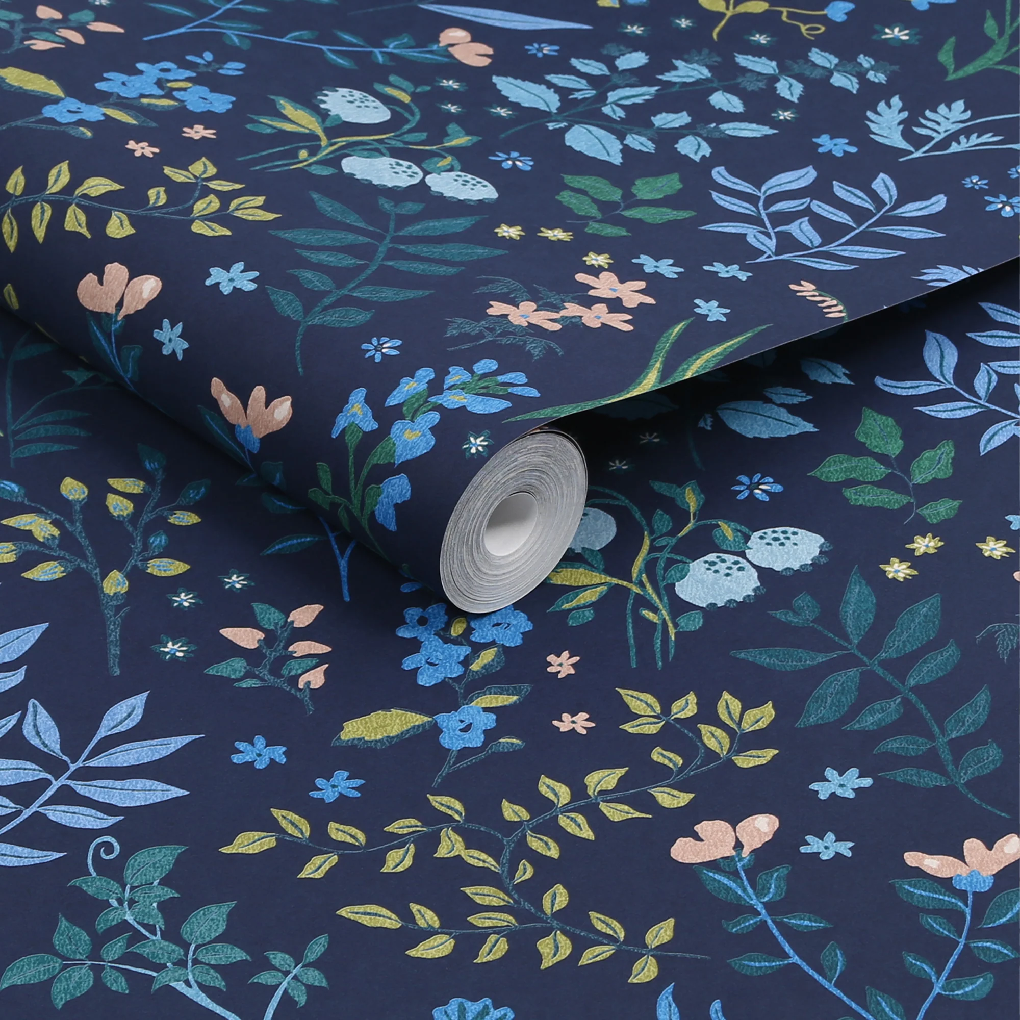 Joules Holcombe Floral Wallpaper Navy - Modern Wall Covering - Image 3
