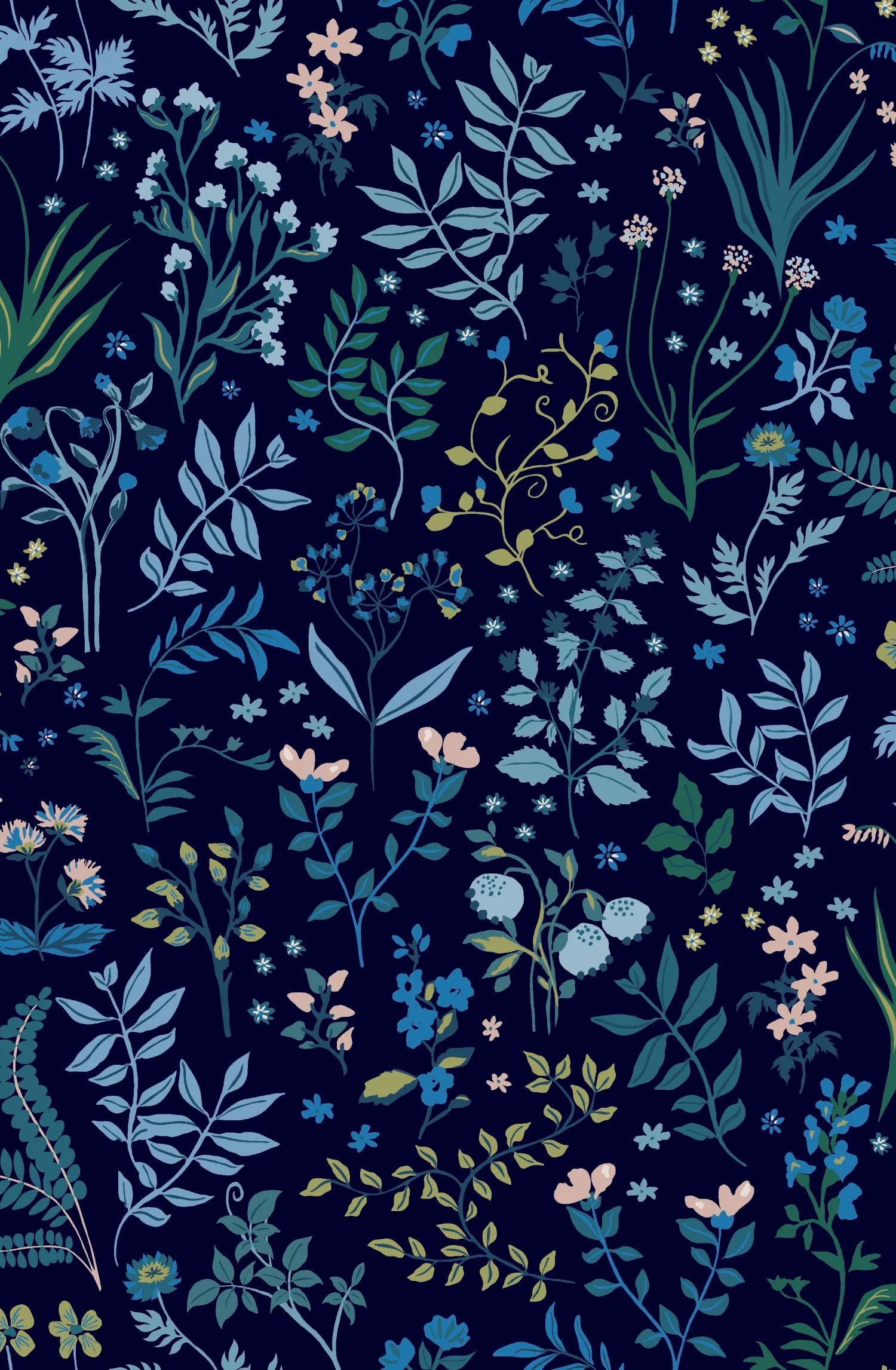 Joules Holcombe Floral Wallpaper Navy - Modern Wall Covering - Image 4