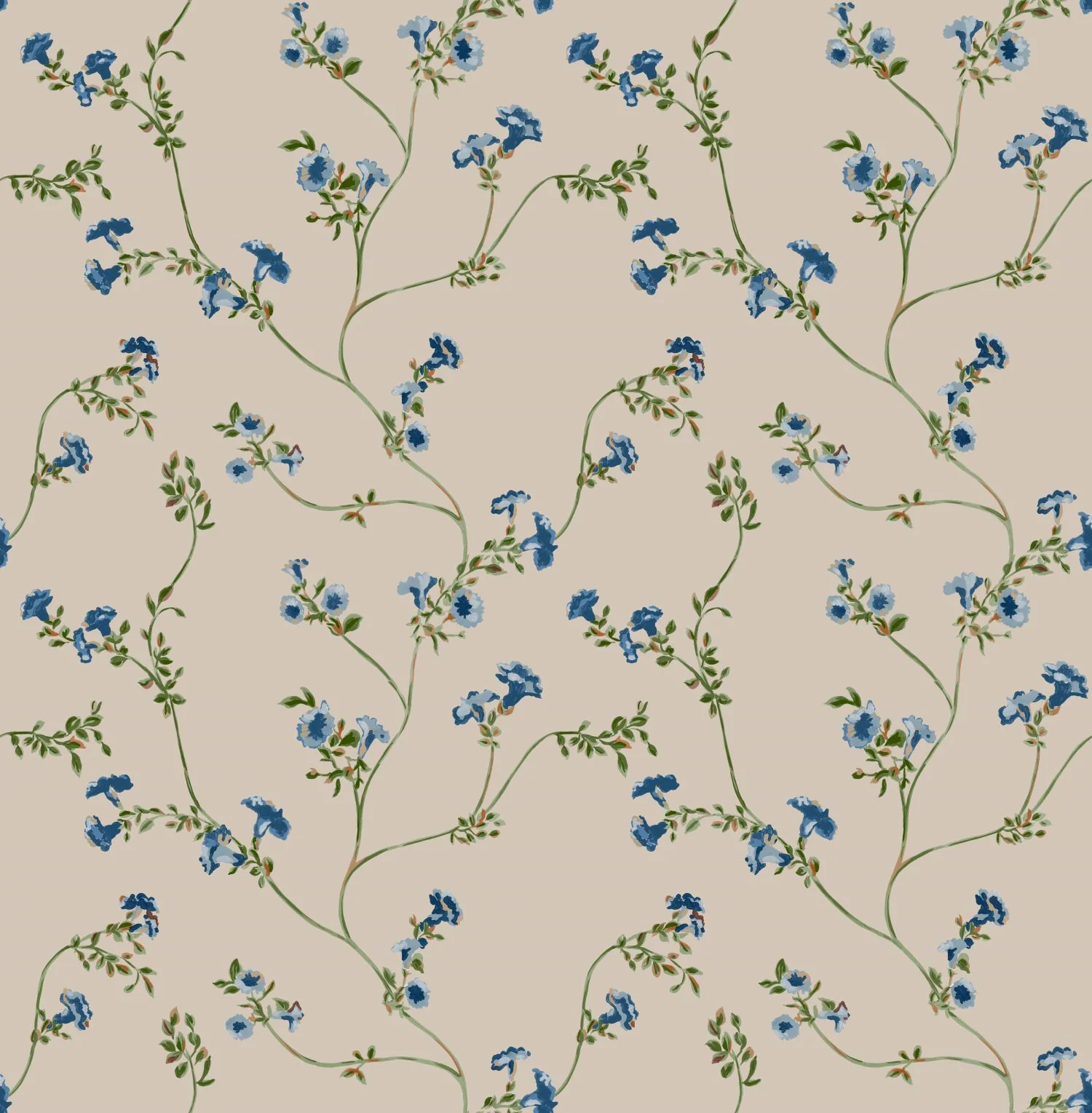 Joules Wallpaper Robey Cottage Floral Creme