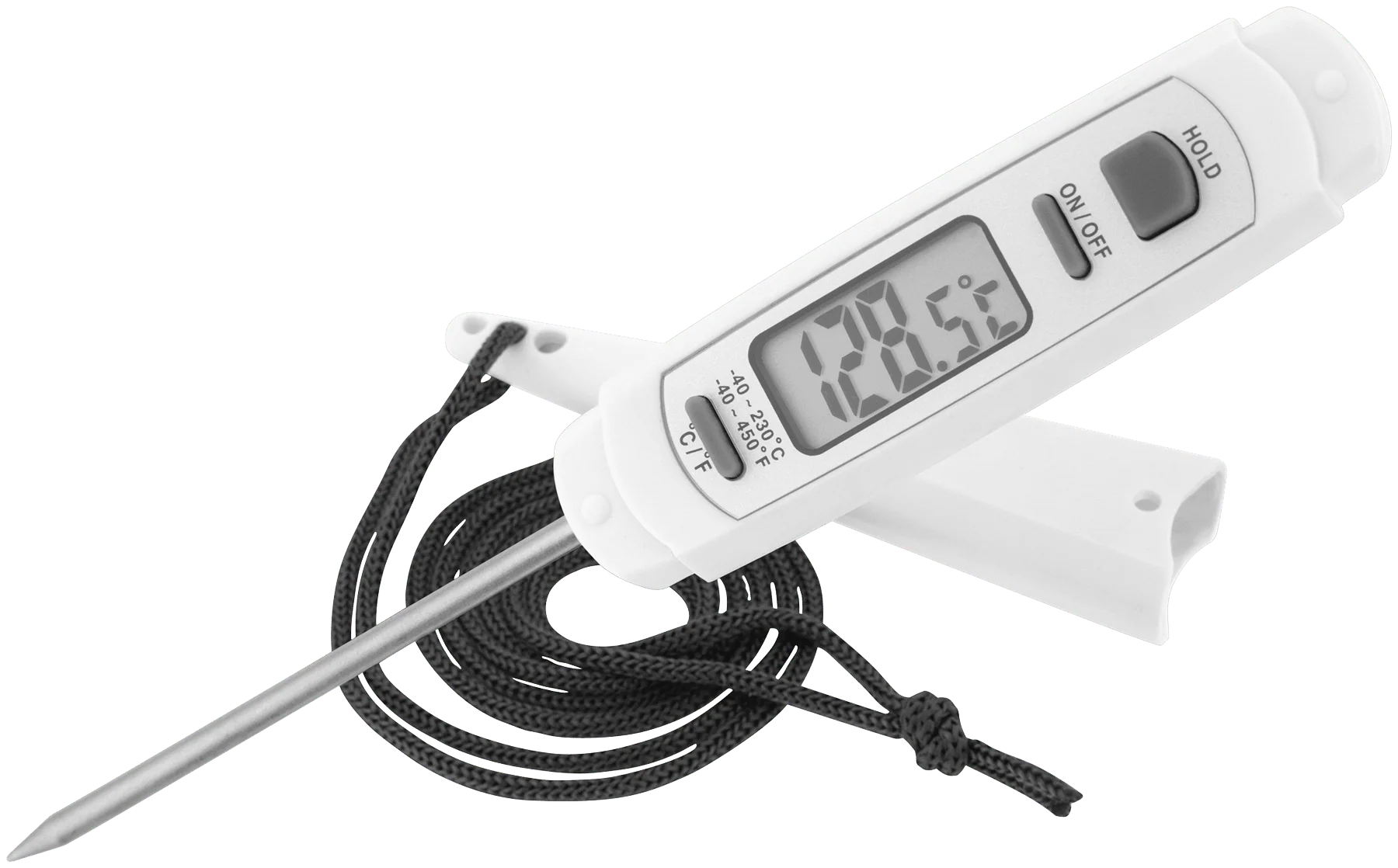Judge Kitchen Digital Pocket Thermometer with Stainless Steel Probe, Digital Display, °C/°F Switch, Hold Function