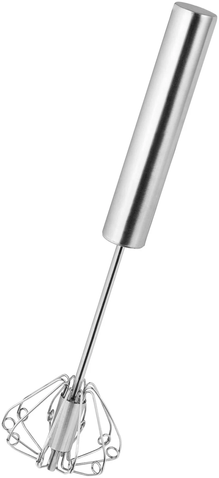 Judge Spinning Egg Beater Whisk Stainless Steel Push Action Hand Whisk 35cm Easy Clean Kitchen Tool