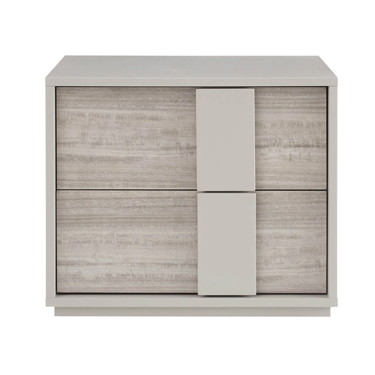 Jules Bedside Table 2 Drawer Grey - Image 4