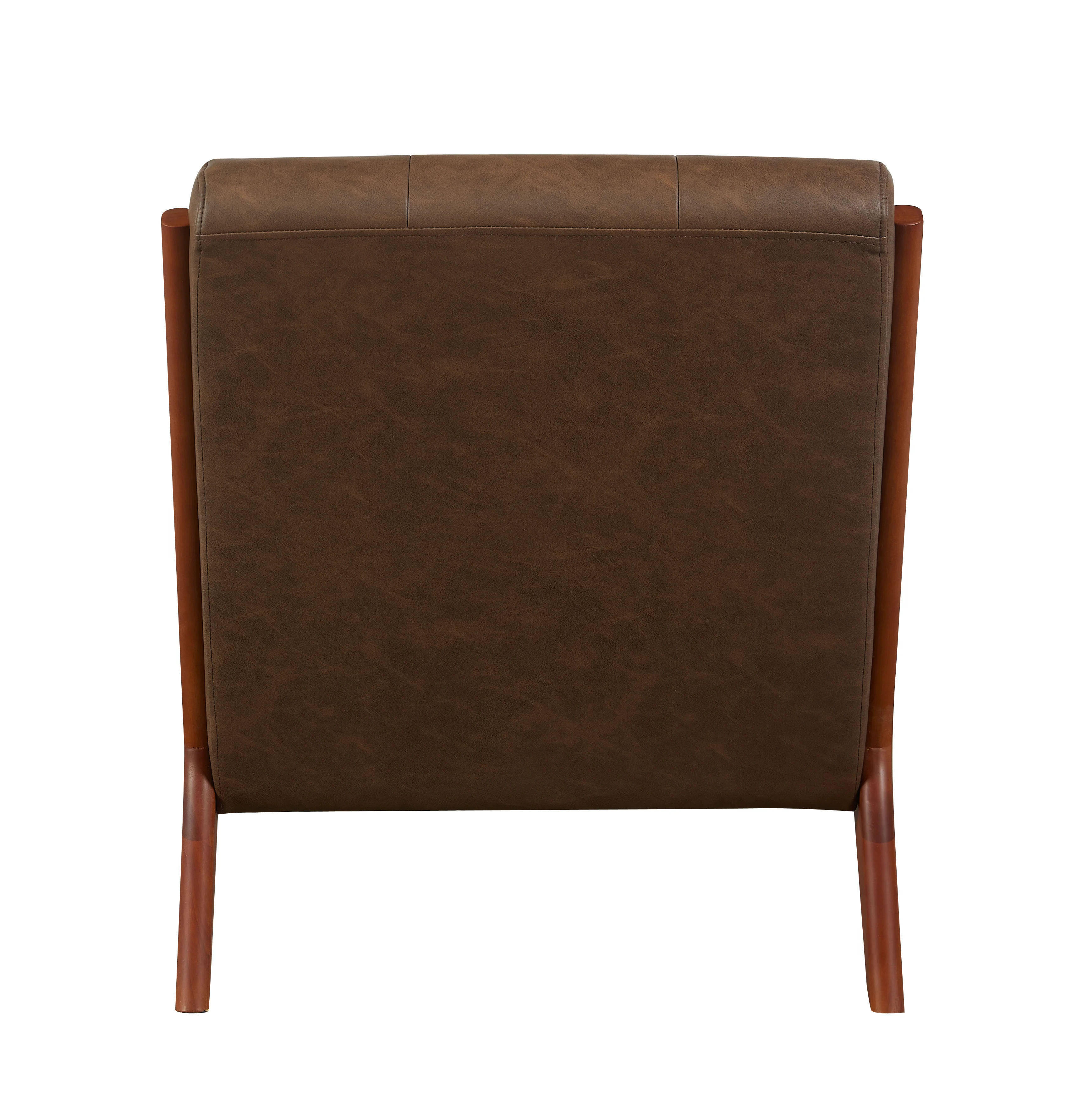 Juniper Accent Chair Brown - PU Leather Living Room Furniture - Image 5