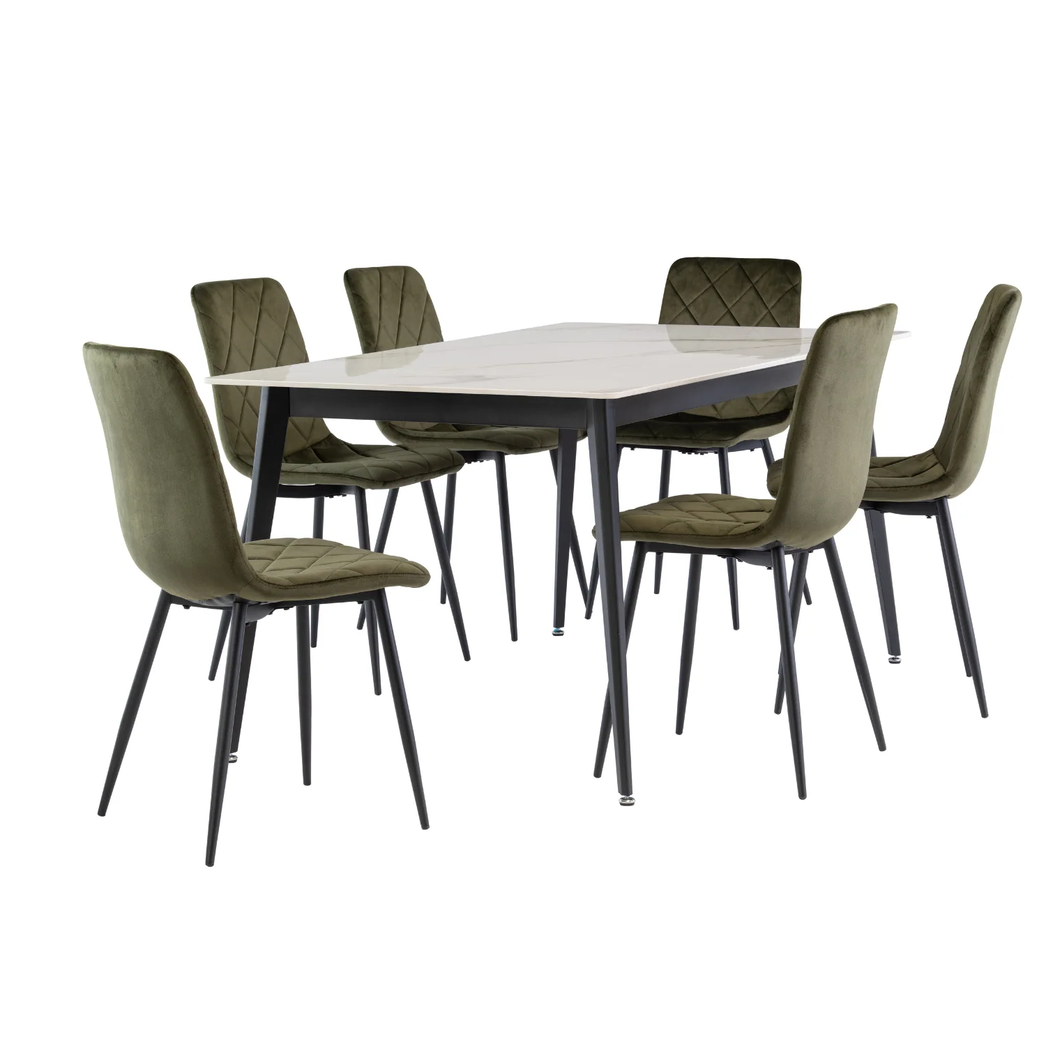 Kathrina Rectangle Dining Table Gold 1.6m - Image 3