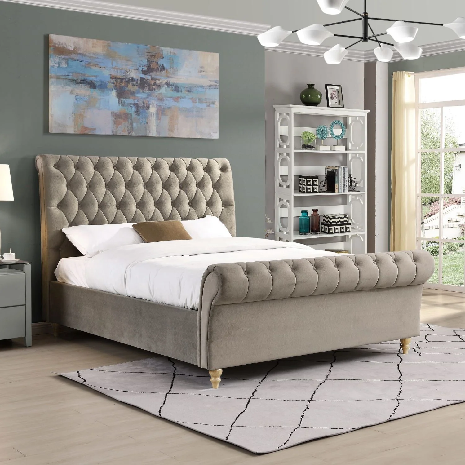 Kilkenny Double Bed Mink - Image 2