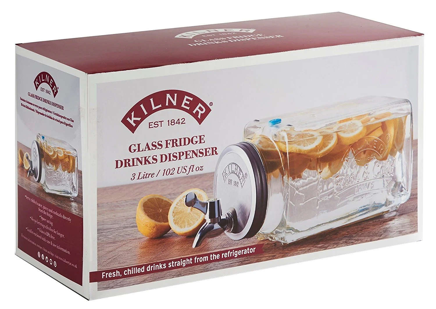Kilner 3LT Fridge Drinks Dispenser - Image 7