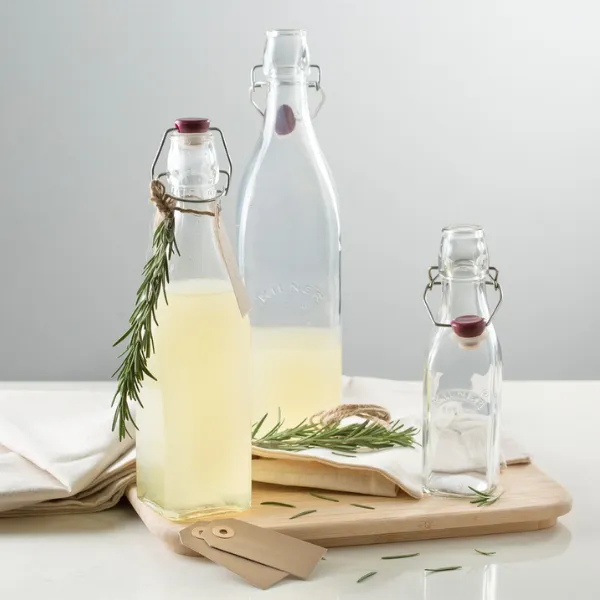 Kilner Clip Top Square Bottle 1 Litre - Image 3
