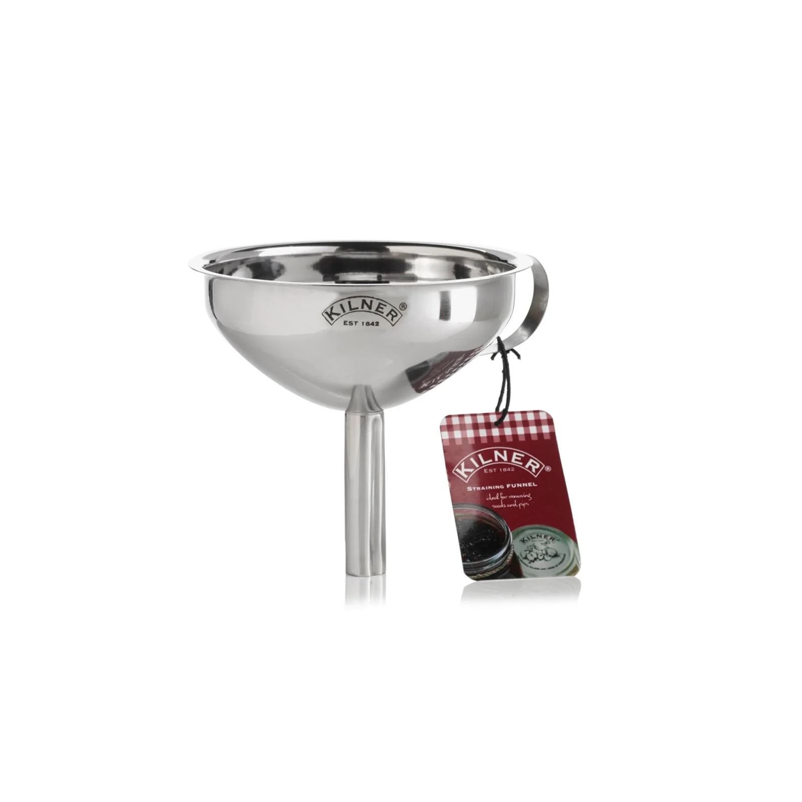 Kilner Stainless Steel Strainer Funnel with Removable Disc for Food Preparation & Preserving
