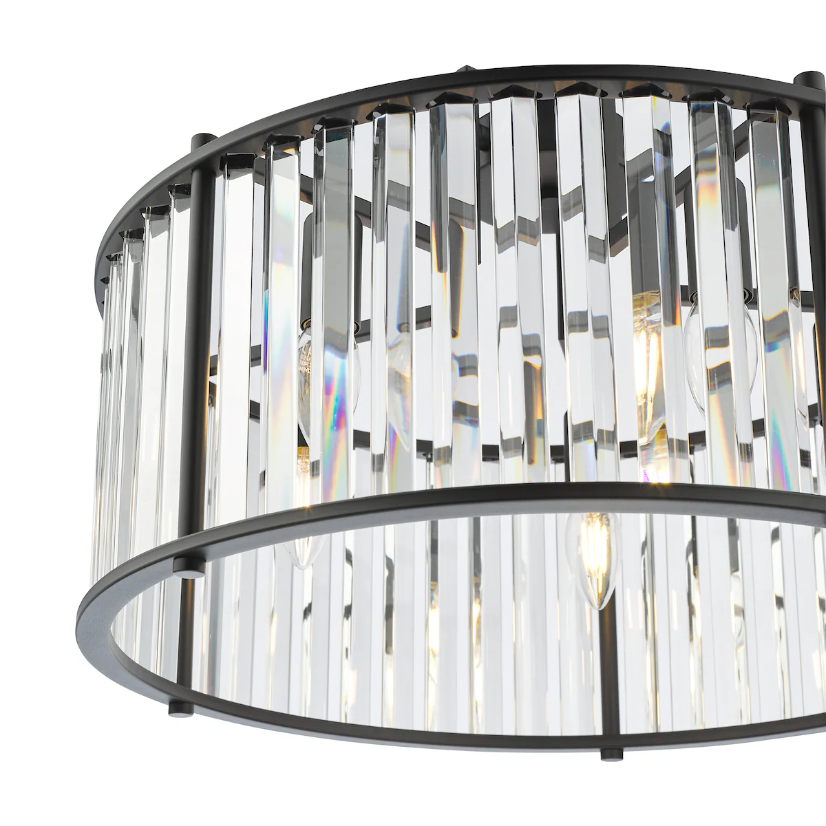 Kiran 5 Light Pendant Satin Black - Image 3