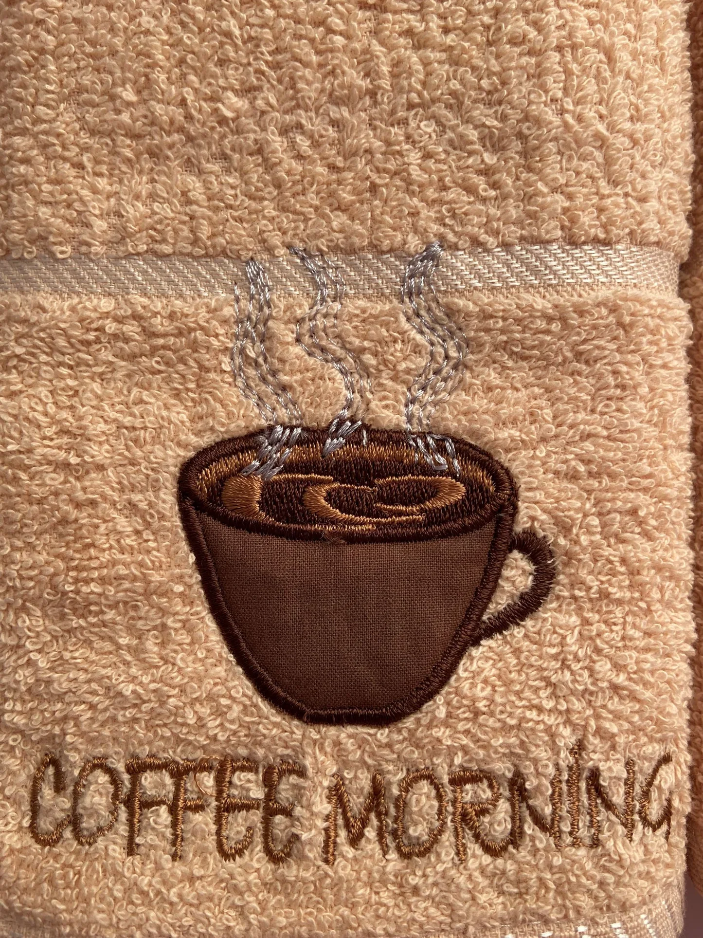 Kitchen Towel Coffee Morning Beige