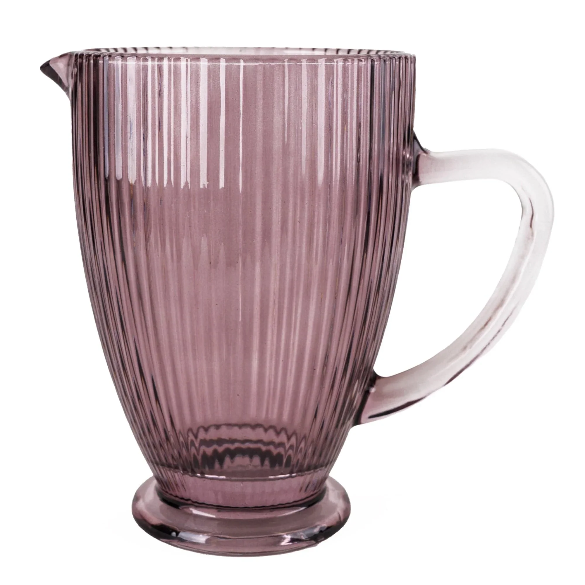 Large Ridged Glass Jug - Image 2