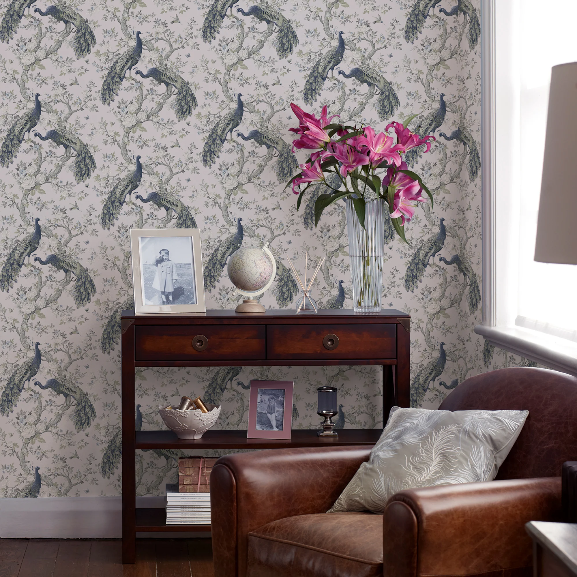 Laura Ashley Wallpaper Belvedere Midnight - Image 3