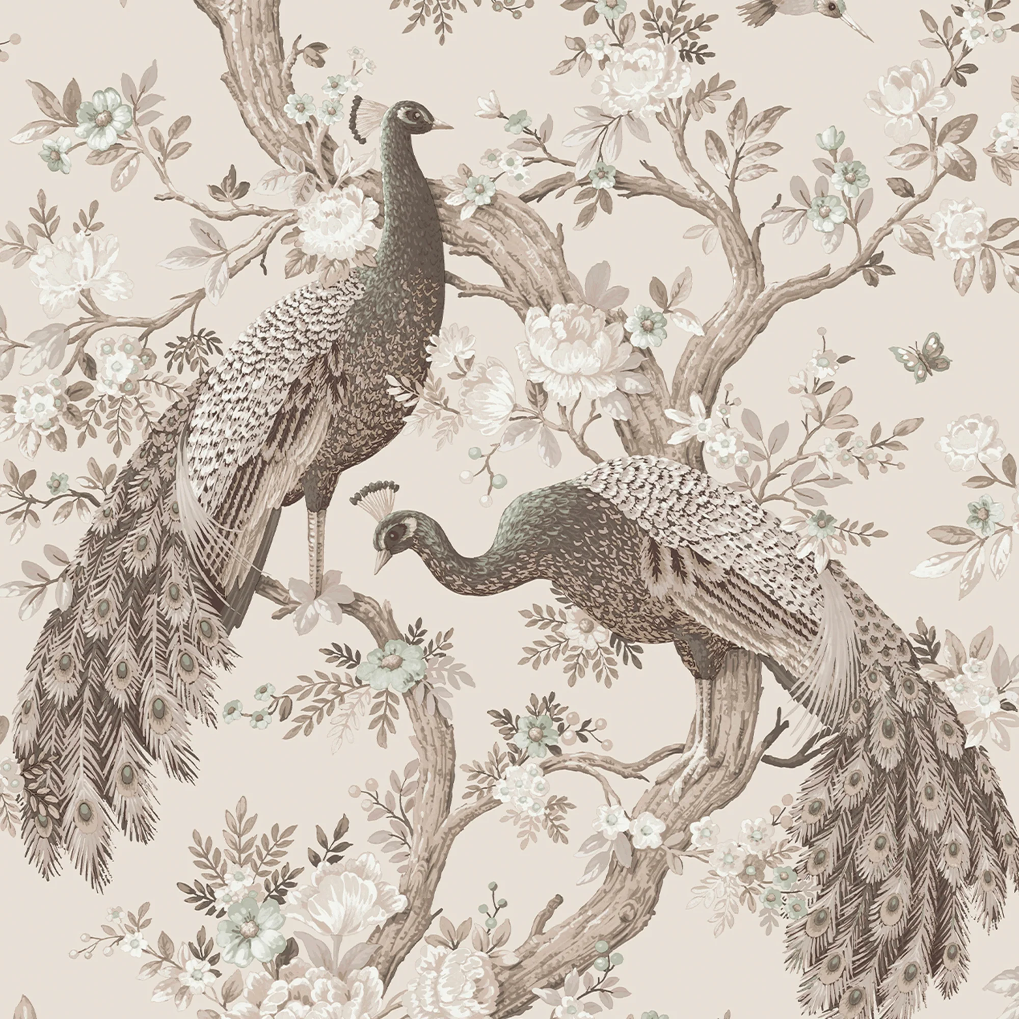 Laura Ashley Wallpaper Belvedere Soft Truffle