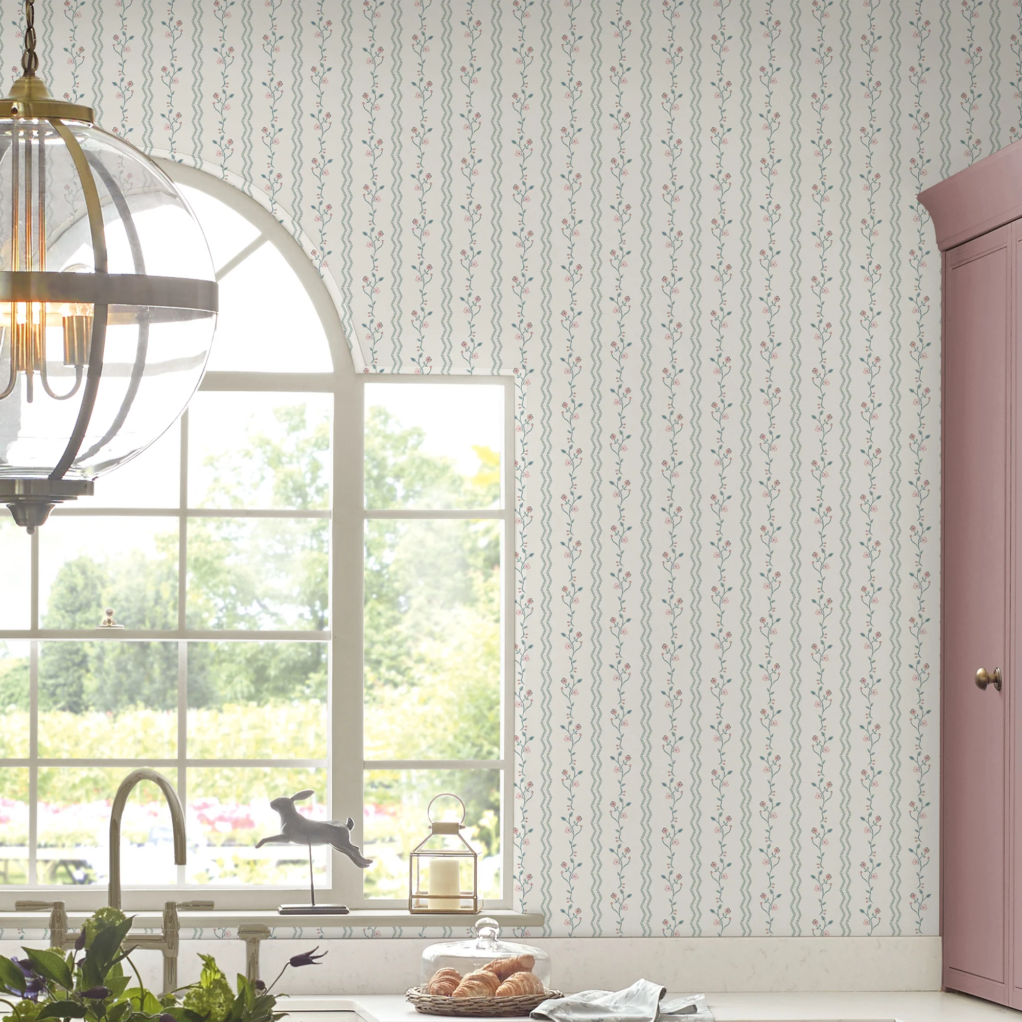 Laura Ashley Wallpaper Blencow Stripe - Image 4