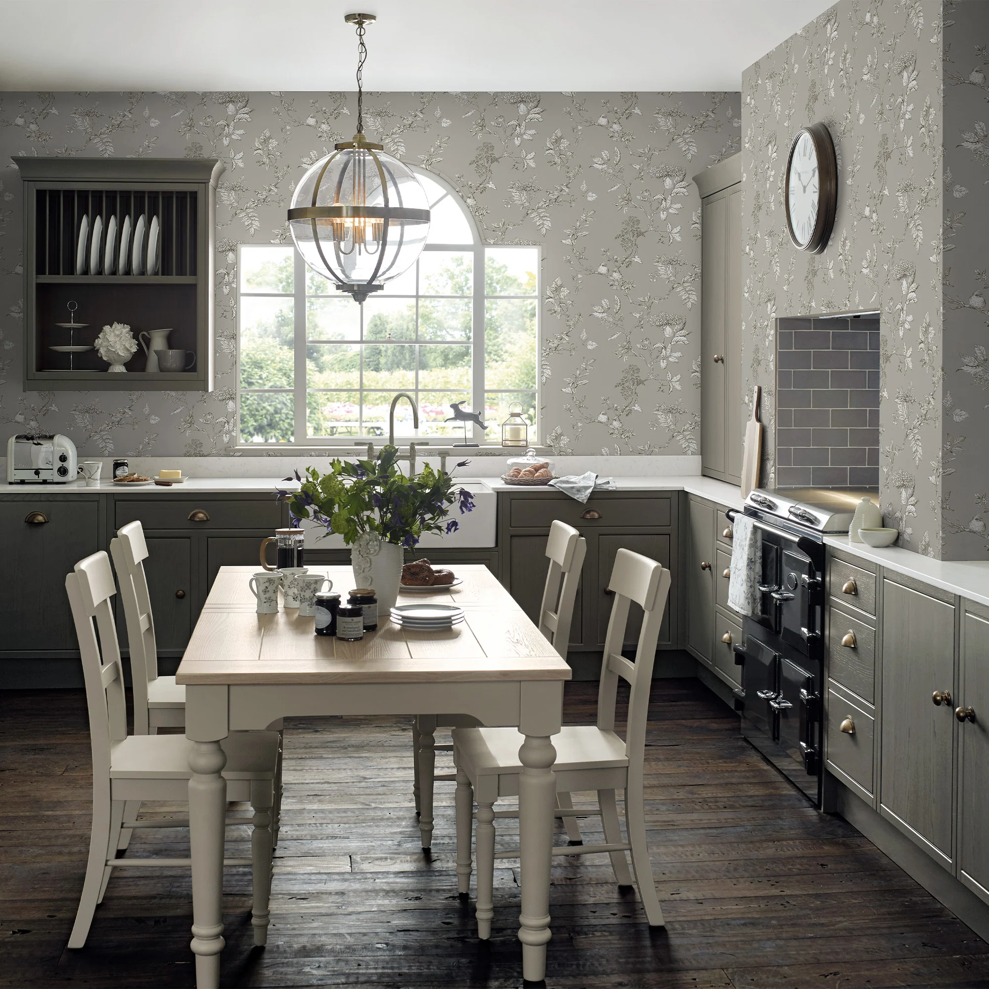 Laura Ashley Wallpaper Elderwood Steel - Image 2