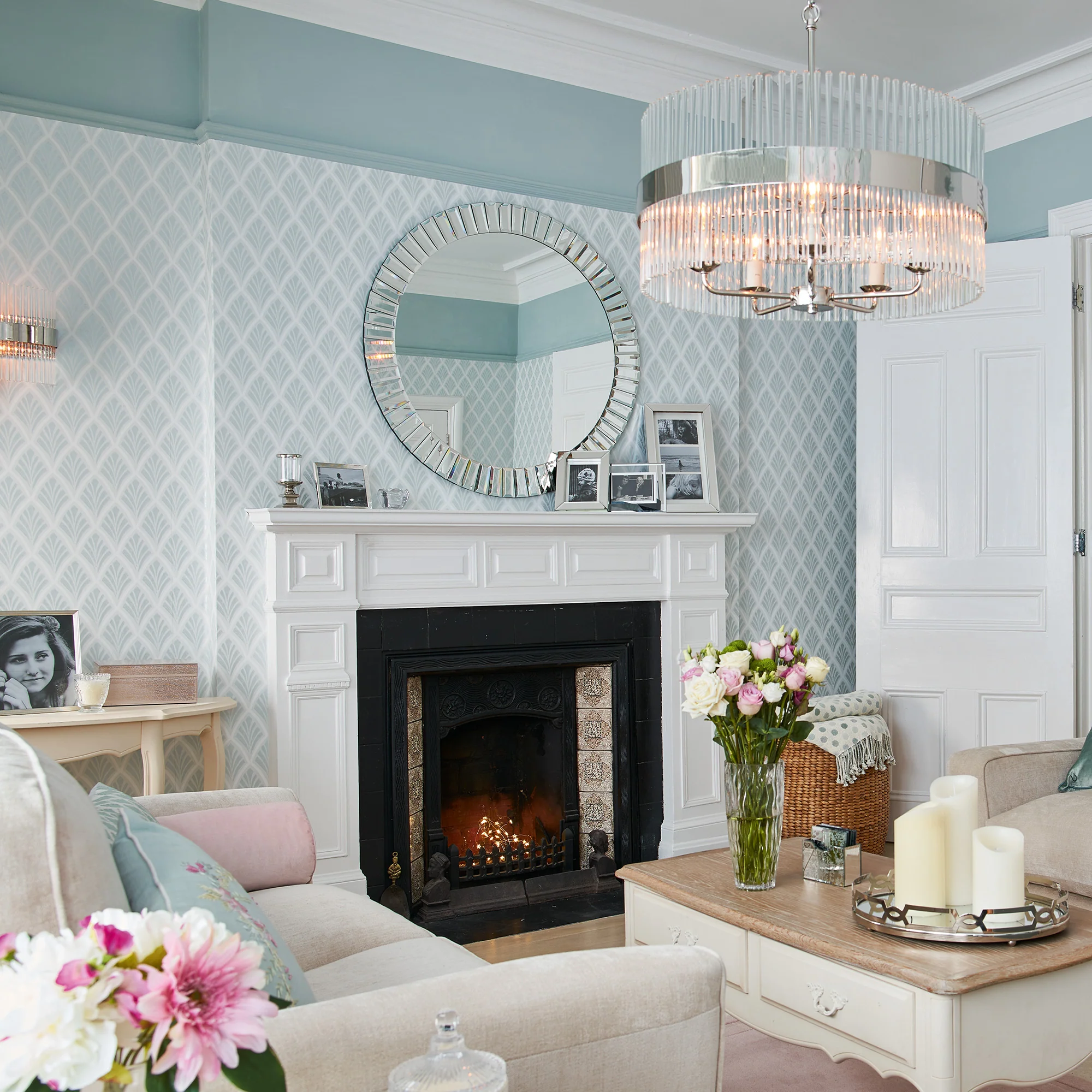 Laura Ashley Wallpaper Florin Duck Egg - Image 2