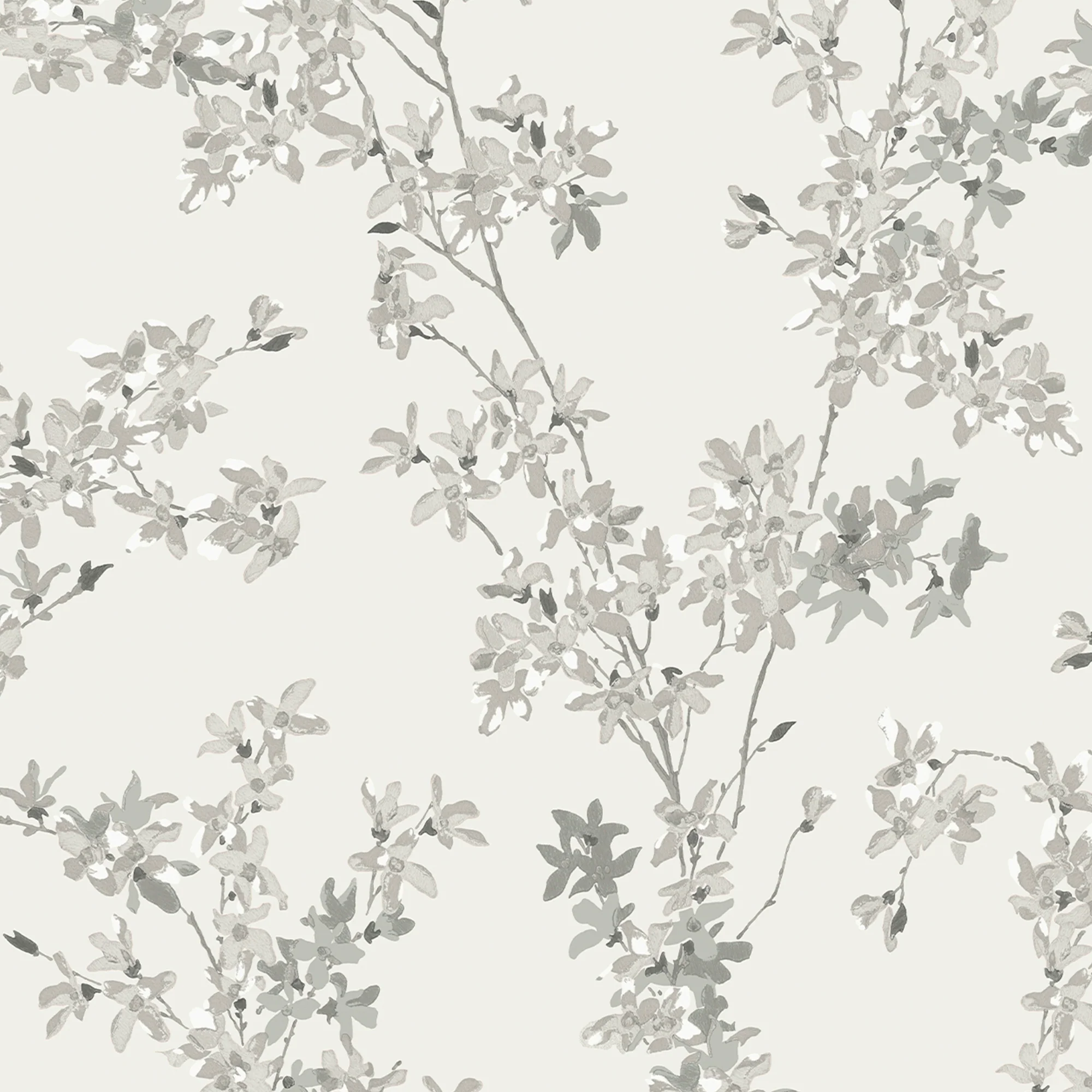 Laura Ashley Wallpaper Forsythia Steel