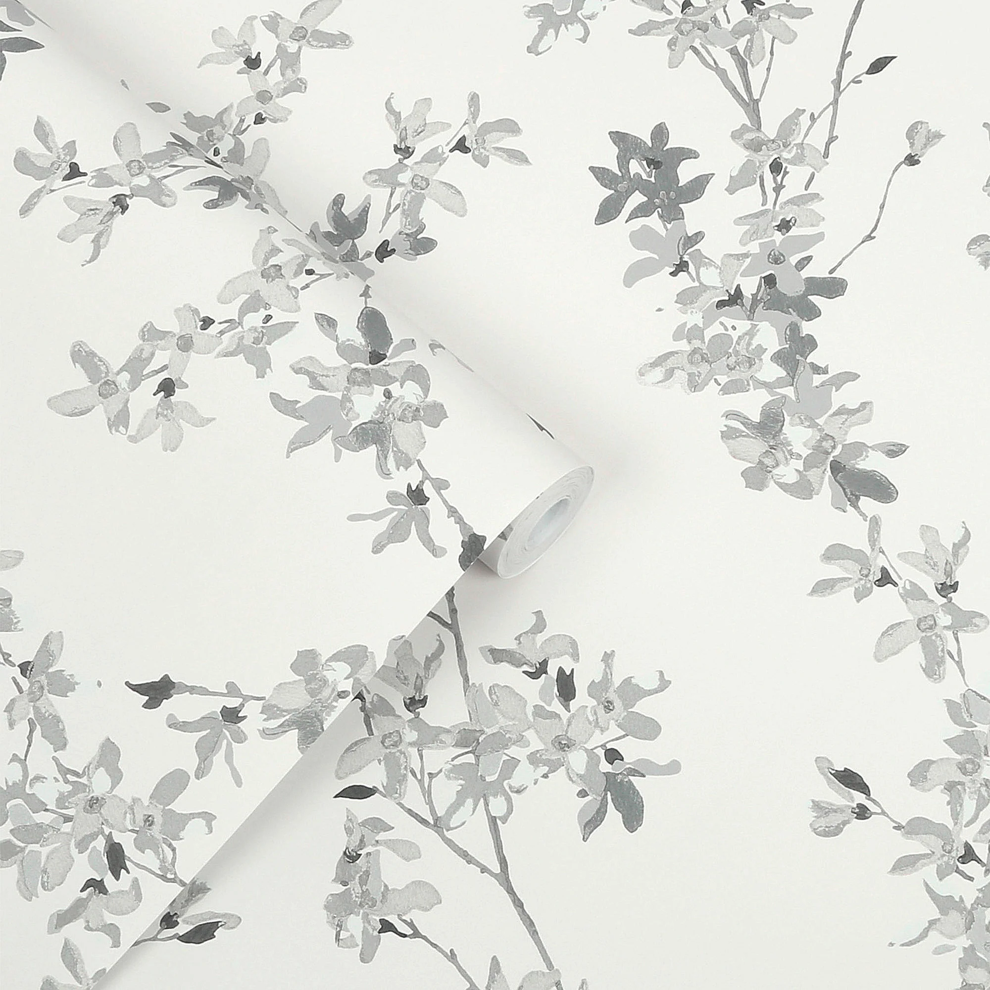 Laura Ashley Wallpaper Forsythia Steel - Image 3