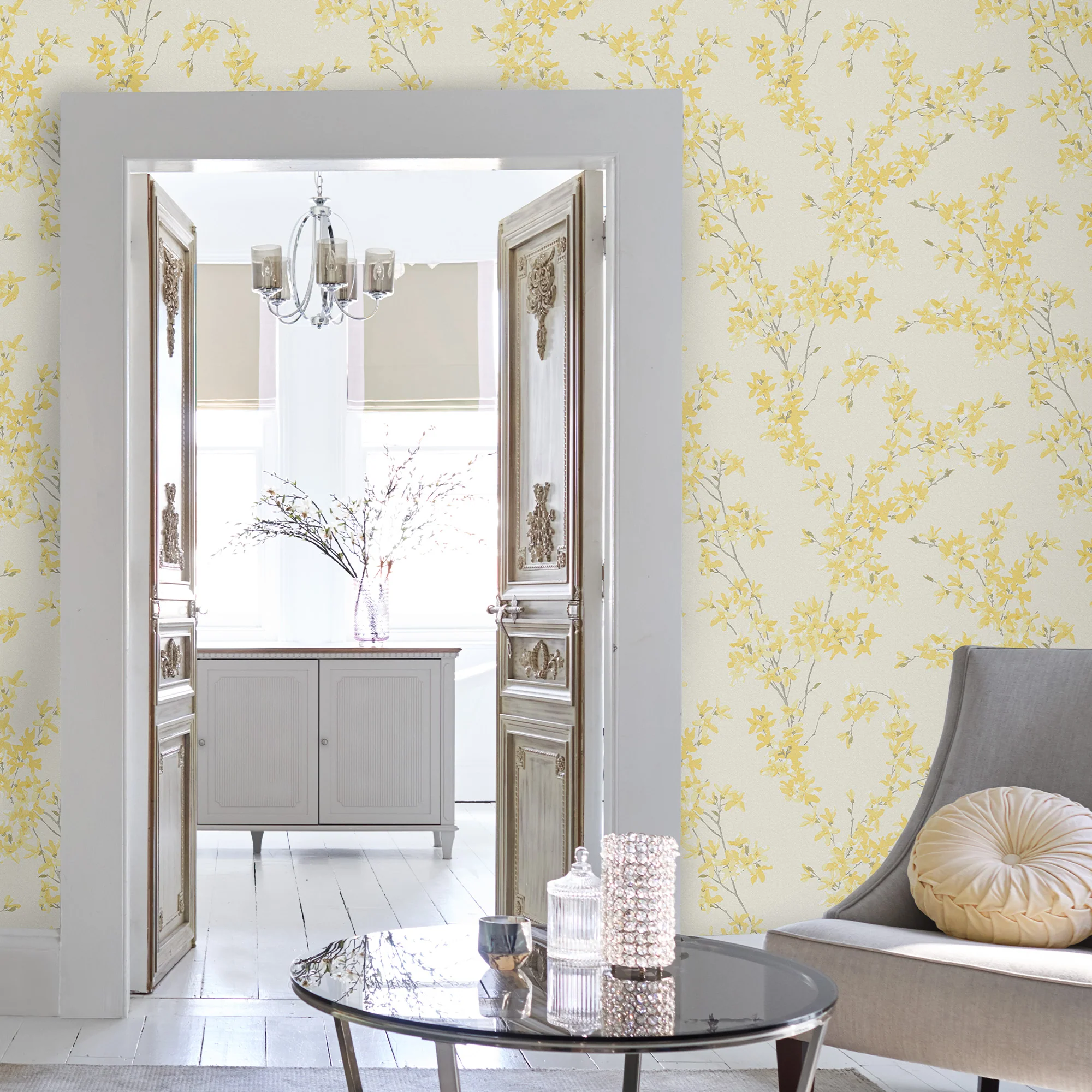 Laura Ashley Wallpaper Forsythia Sunshine - Image 2