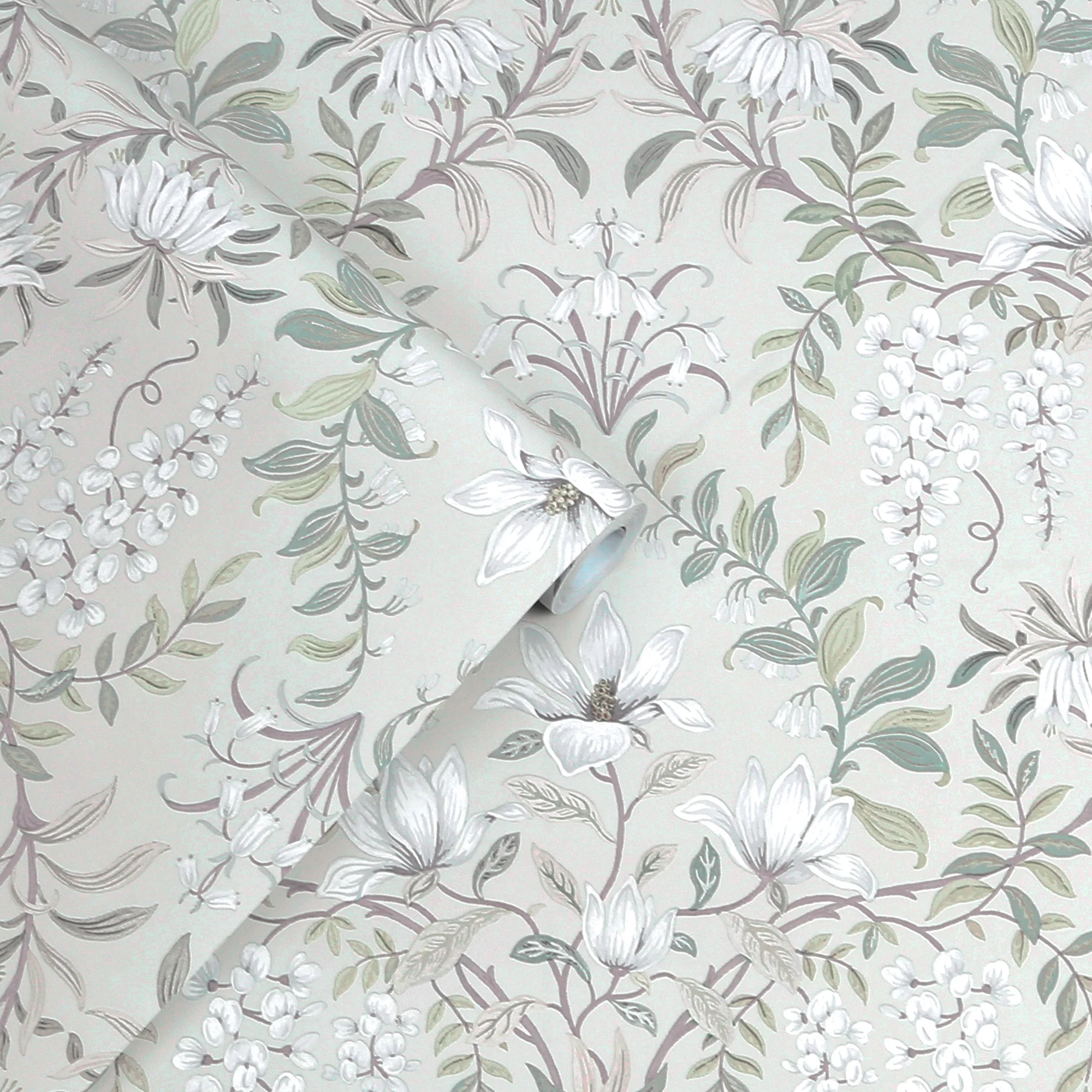 Laura Ashley Wallpaper Parterre Sage - Image 3