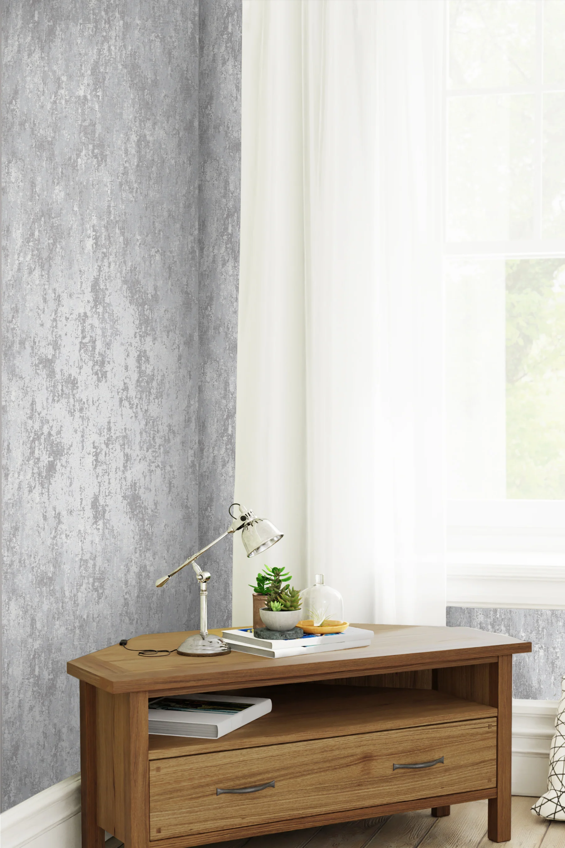 Laura Ashley Wallpaper Whinfell Silver - Image 2