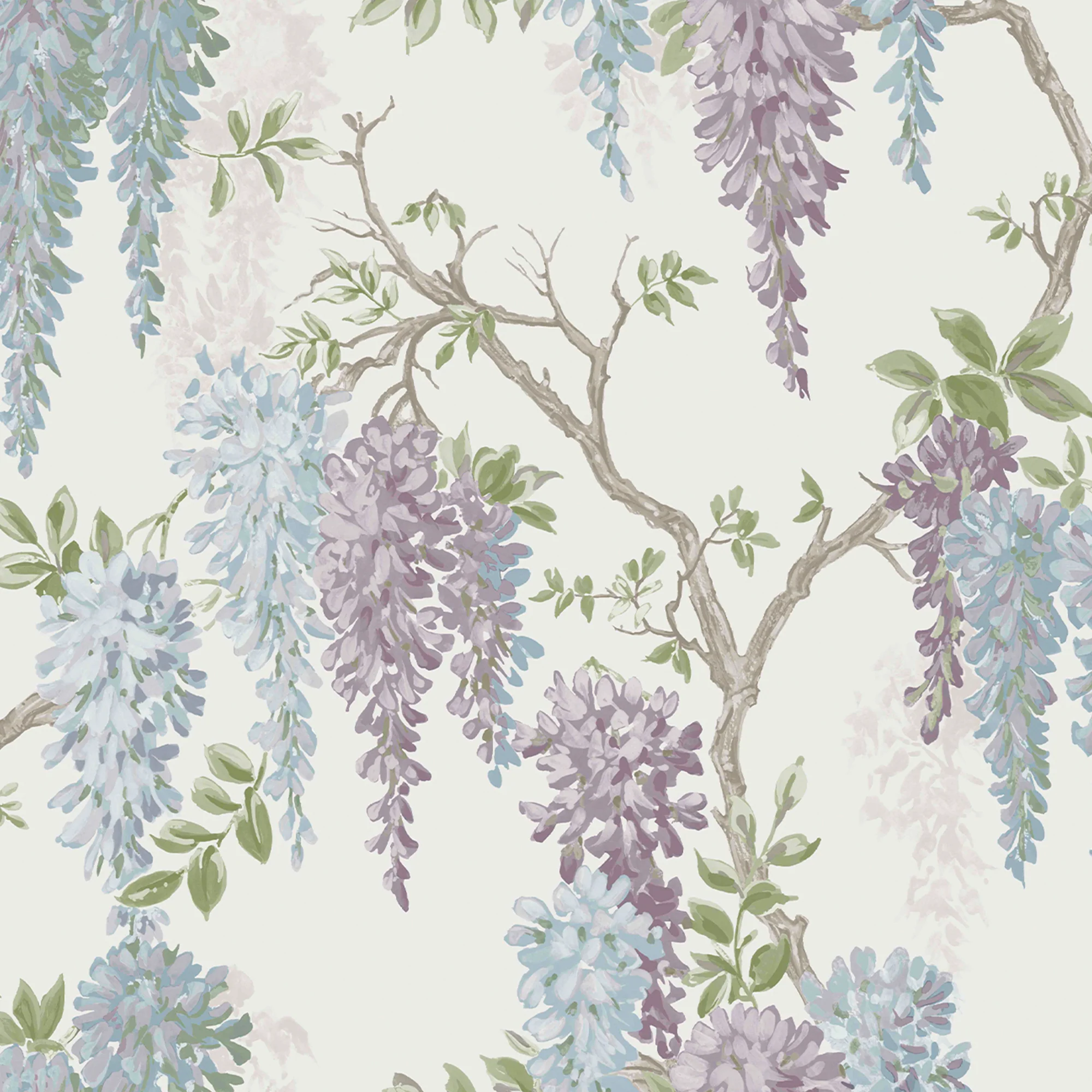 Laura Ashley Wallpaper Wisteria Garden Pale Iris