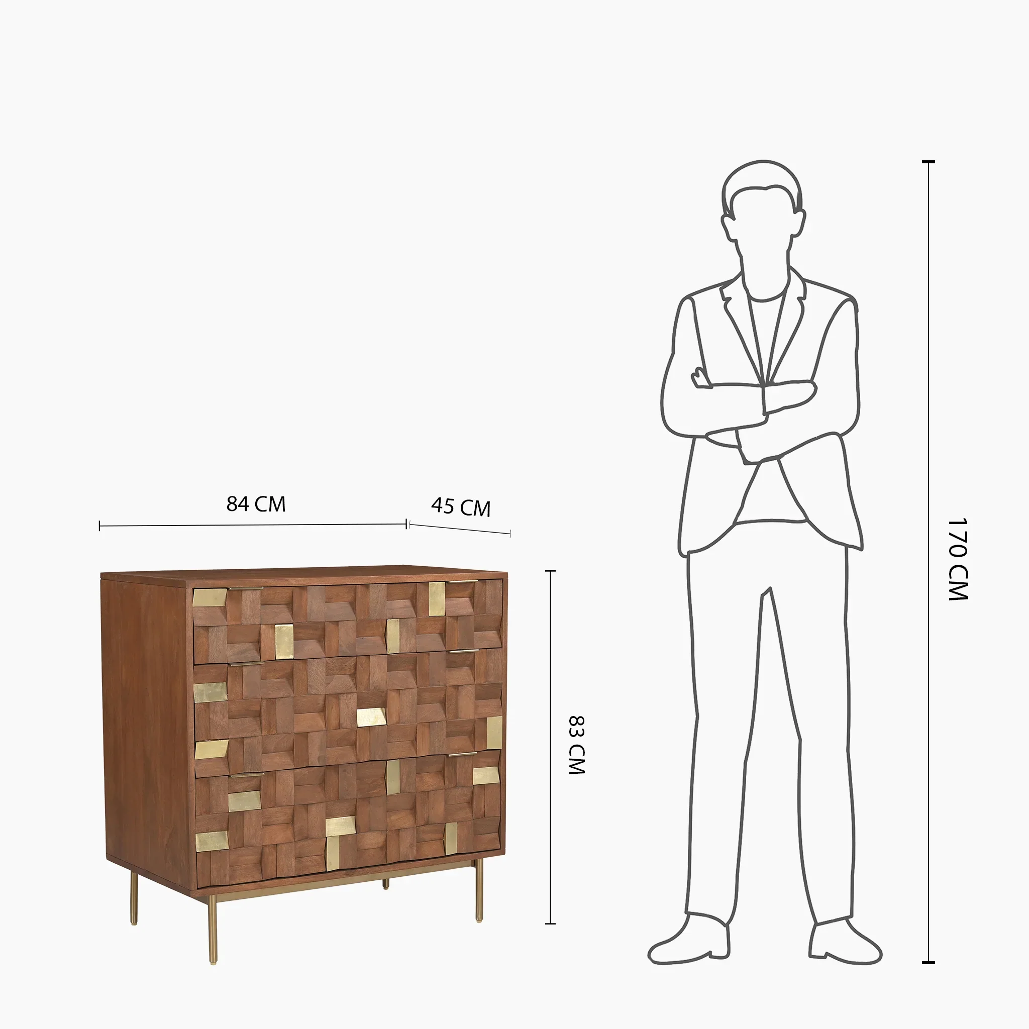 Lester Chest of Three Drawers - Image 8