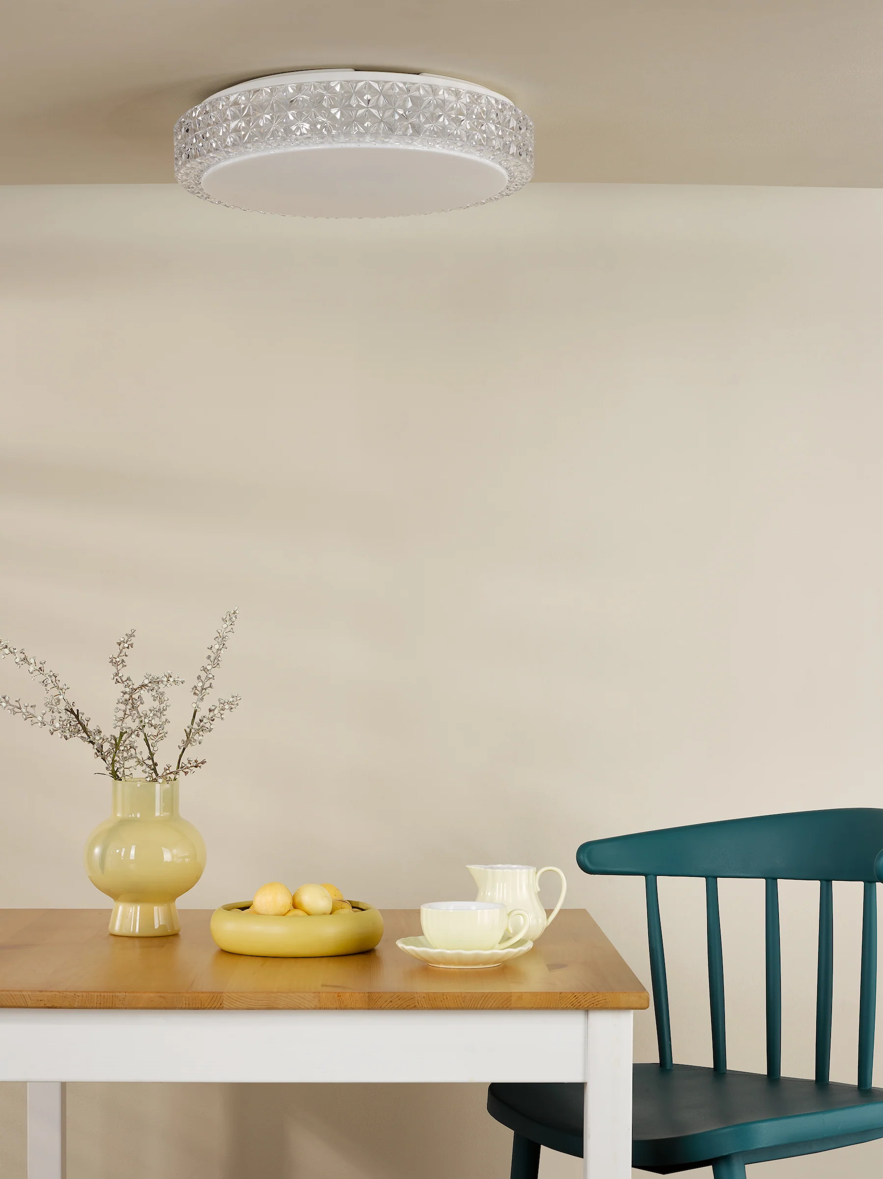 Liana Flush Light Ceiling Mount White  – Modern Minimalist Lighting Fixture for Low Ceilings, Lighting Collection - Image 6