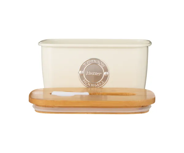 Living Cream Butter Storage & Spatula Set with Bamboo Lid – Food Preparation Butter Dish & Spreader - Image 3