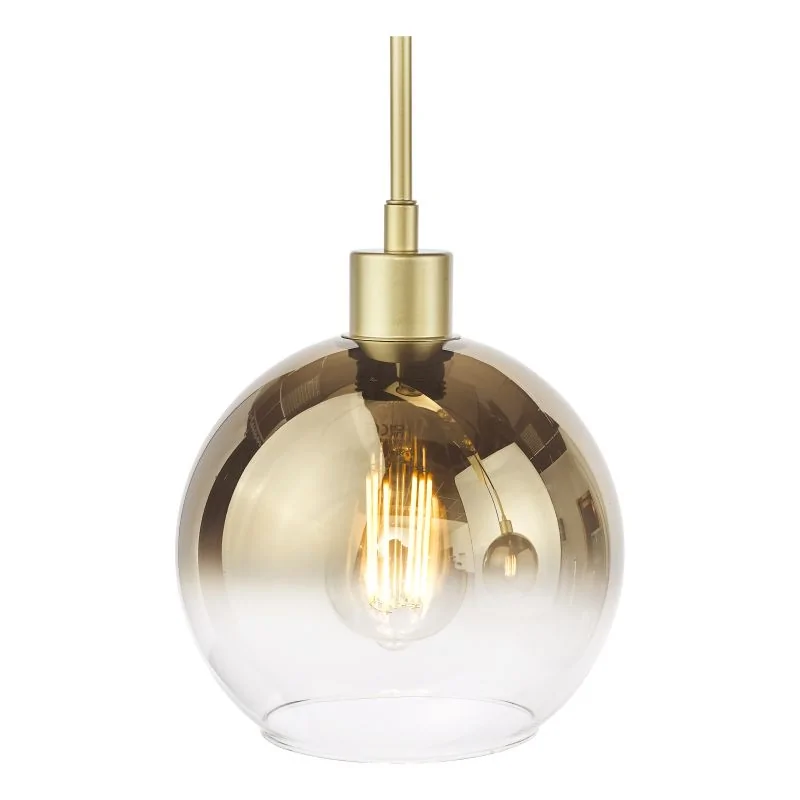 Lycia 3 Light Bar Pendant Satin Gold and Gold Ombre Glass - Image 3