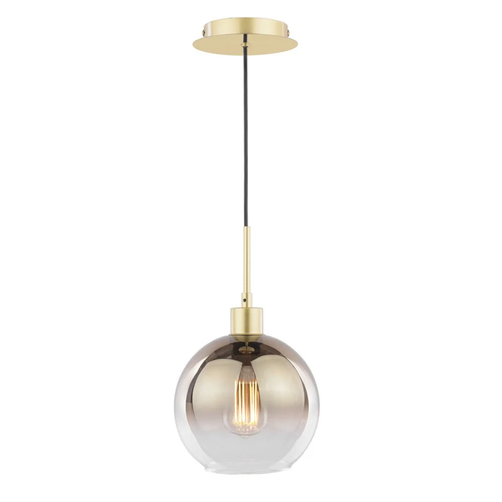 Lycia Pendant Satin Gold and Gold Ombre Glass - Image 2