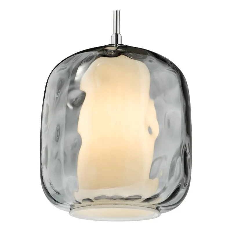 Majella Pendant Polished Chrome and Smoked Glass - Image 6