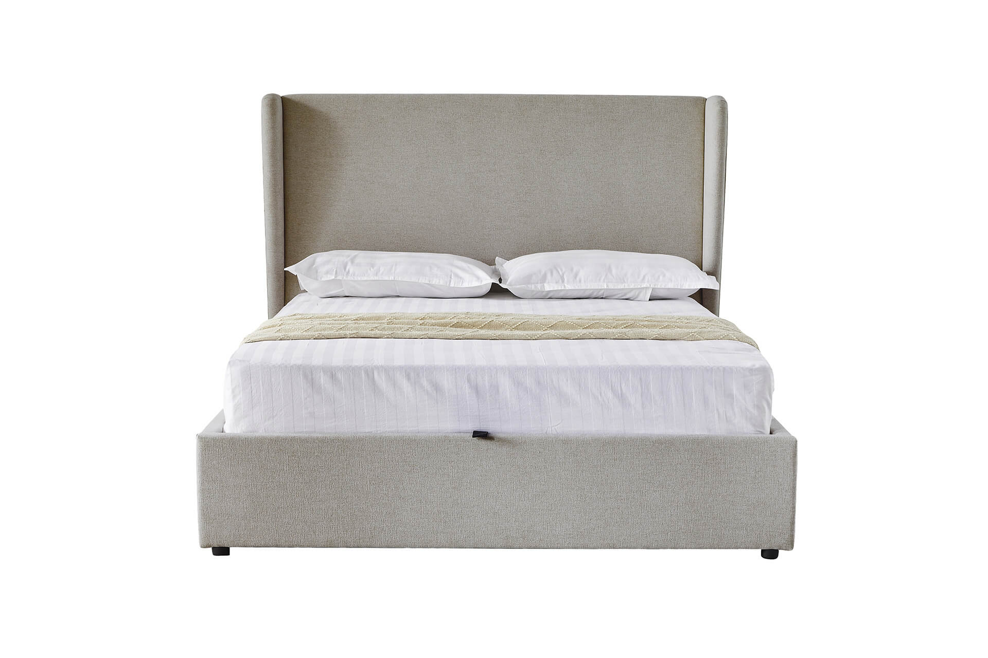 Margot Super King 6' Ottoman Bed Greige - Ottoman Bed Collection - Image 4