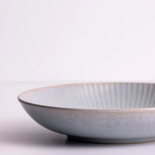 Mason Cash Reactive Linear 23cm Grey Pasta Bowl – Stoneware Dining for Everyday Use - Image 2
