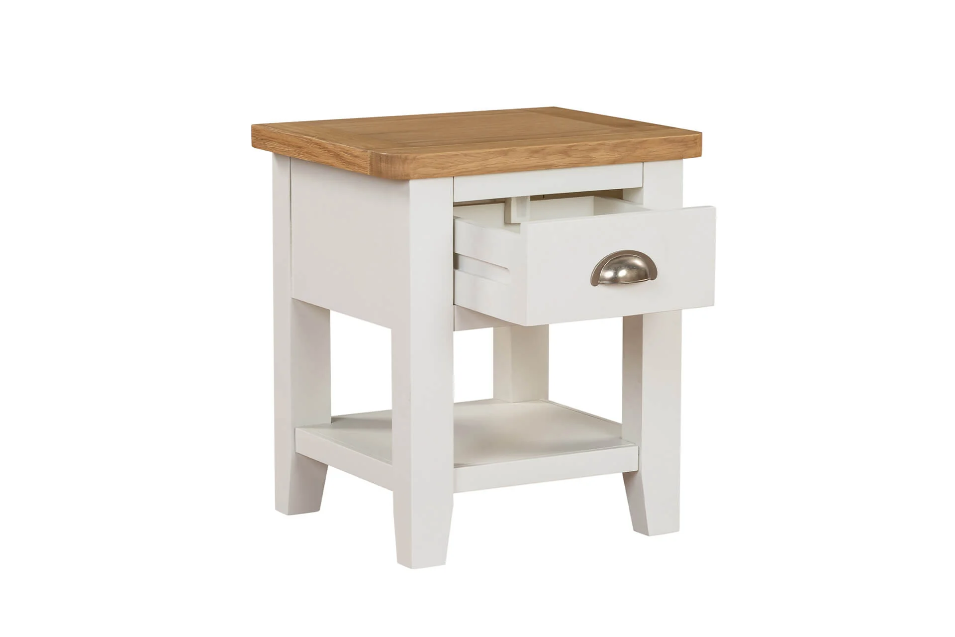 Mellorn Lamp Table 1 Drawer Cashmere - Image 2