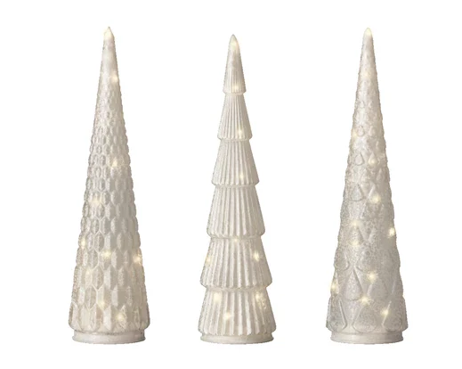 Micro LED Tree Glass Steady BO Indoor Frost White