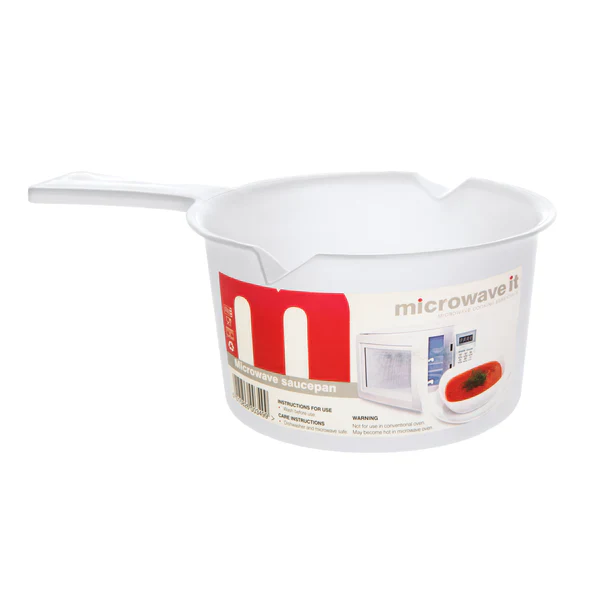 Microwave Sauce Pan 0.5Ltr - BPA Safe Clear Polycarbonate Jug for Heating Soups, Sauces & Leftovers