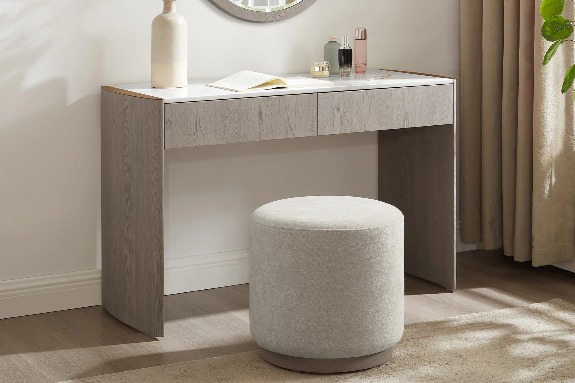 Mondello Dressing Table Washed Oak - Image 7