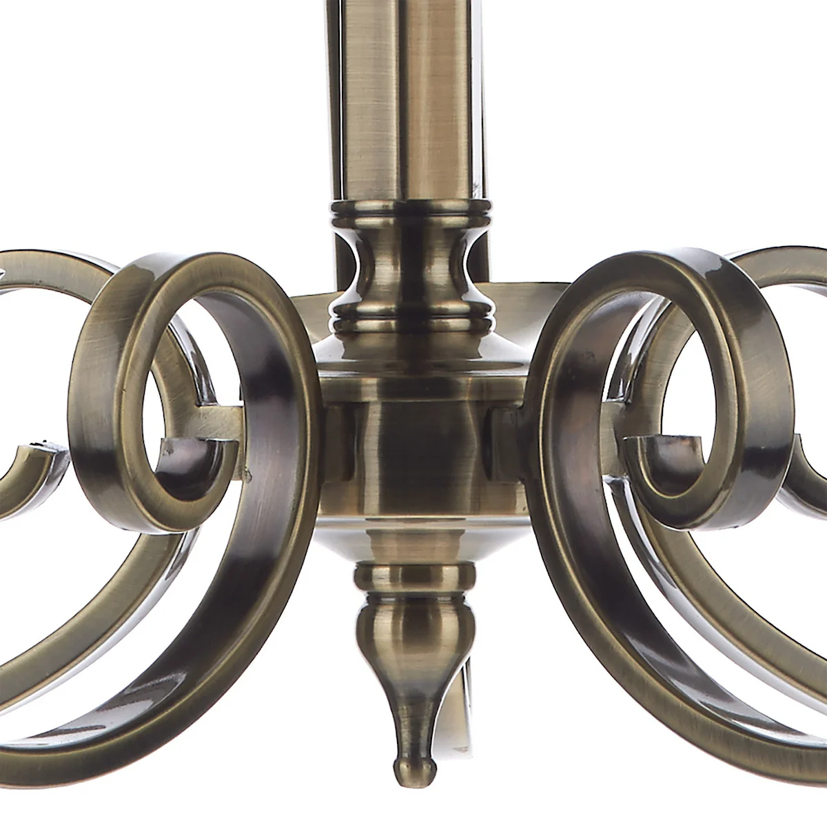 Murray 5 Light Armed Pendant Antique Brass Ceiling Light – Metal Pendant Lighting Collection Hanging Light - Image 3