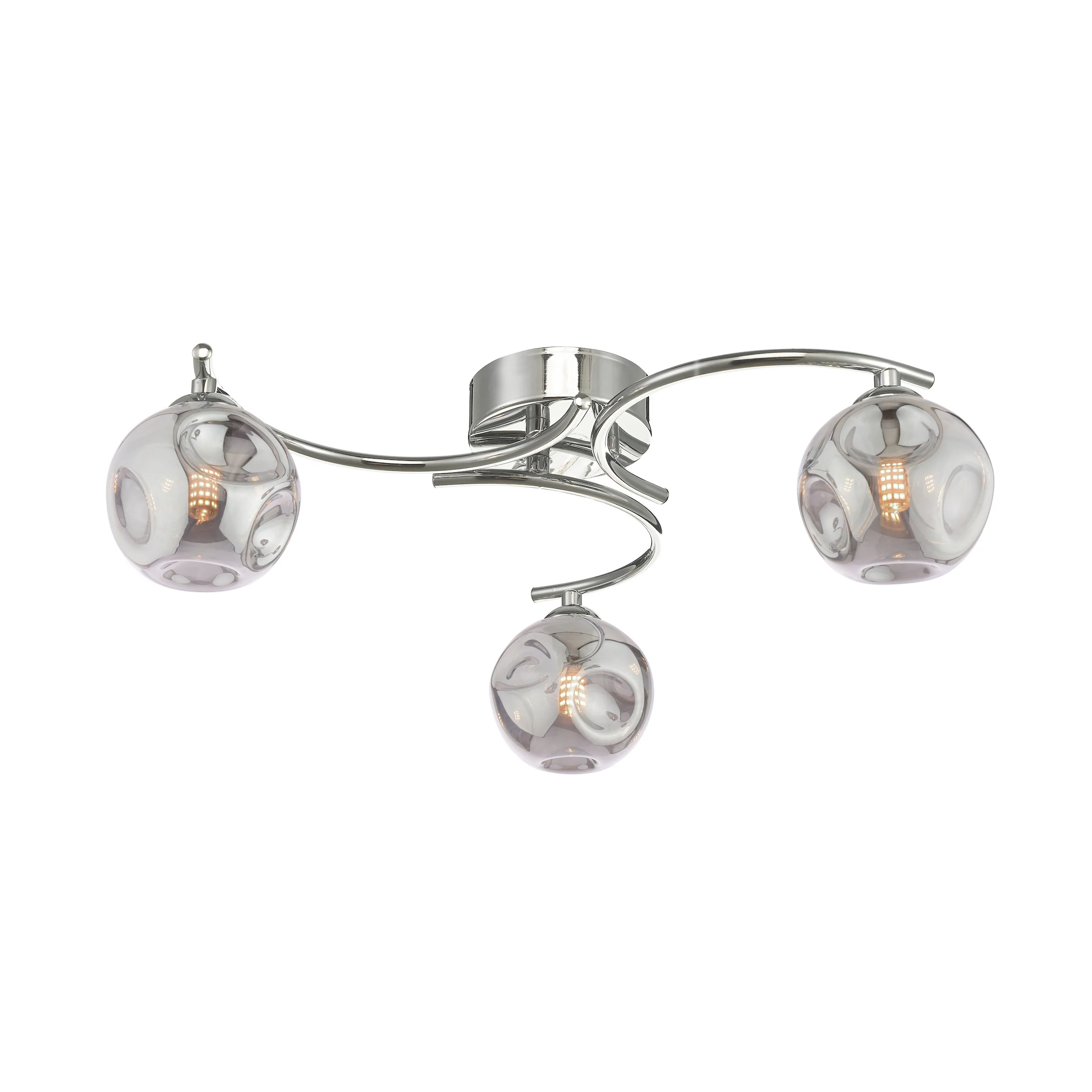 Nakita 3 Light Semi Flush Polished Chrome - Lighting Collection - Image 2