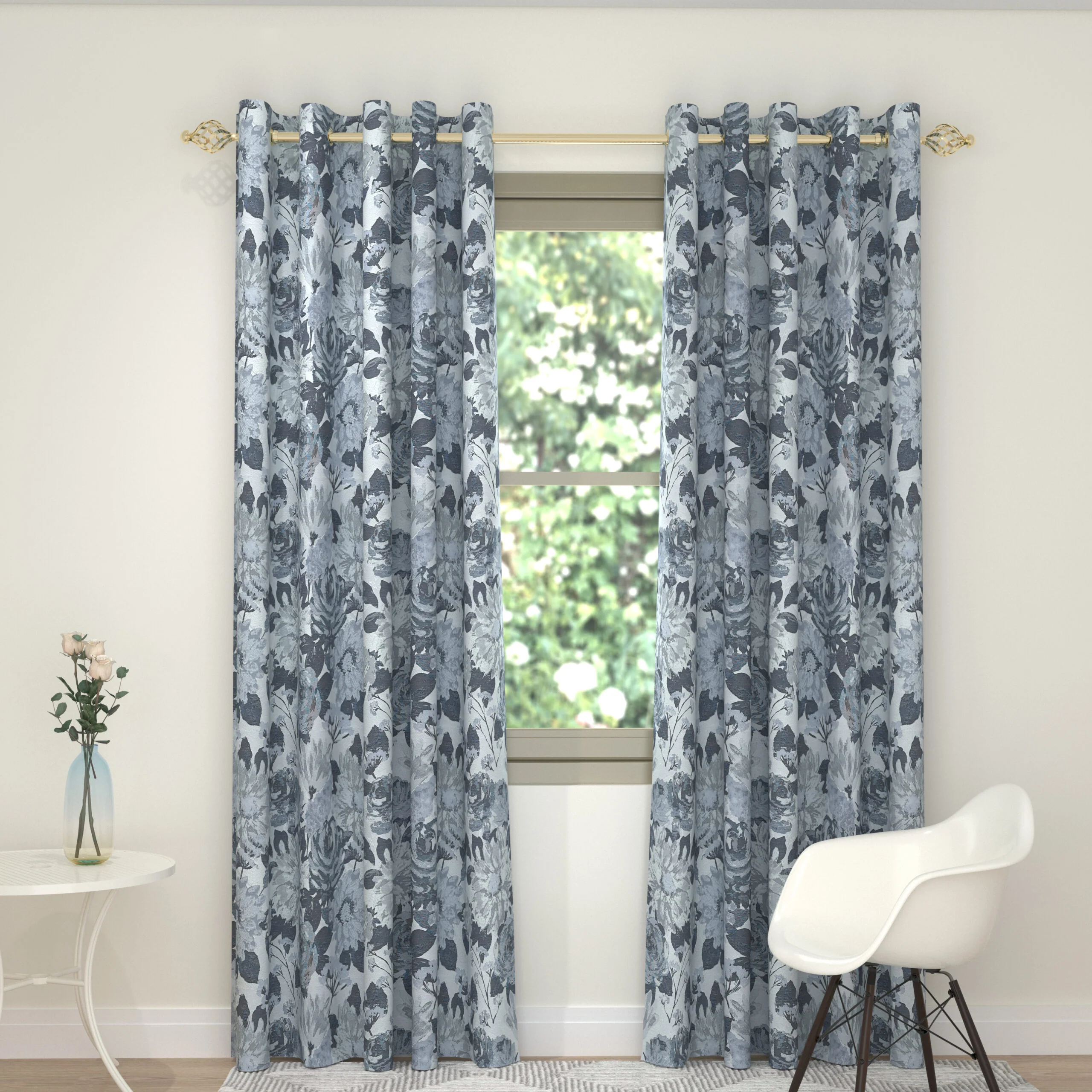 Naples Curtains Blue