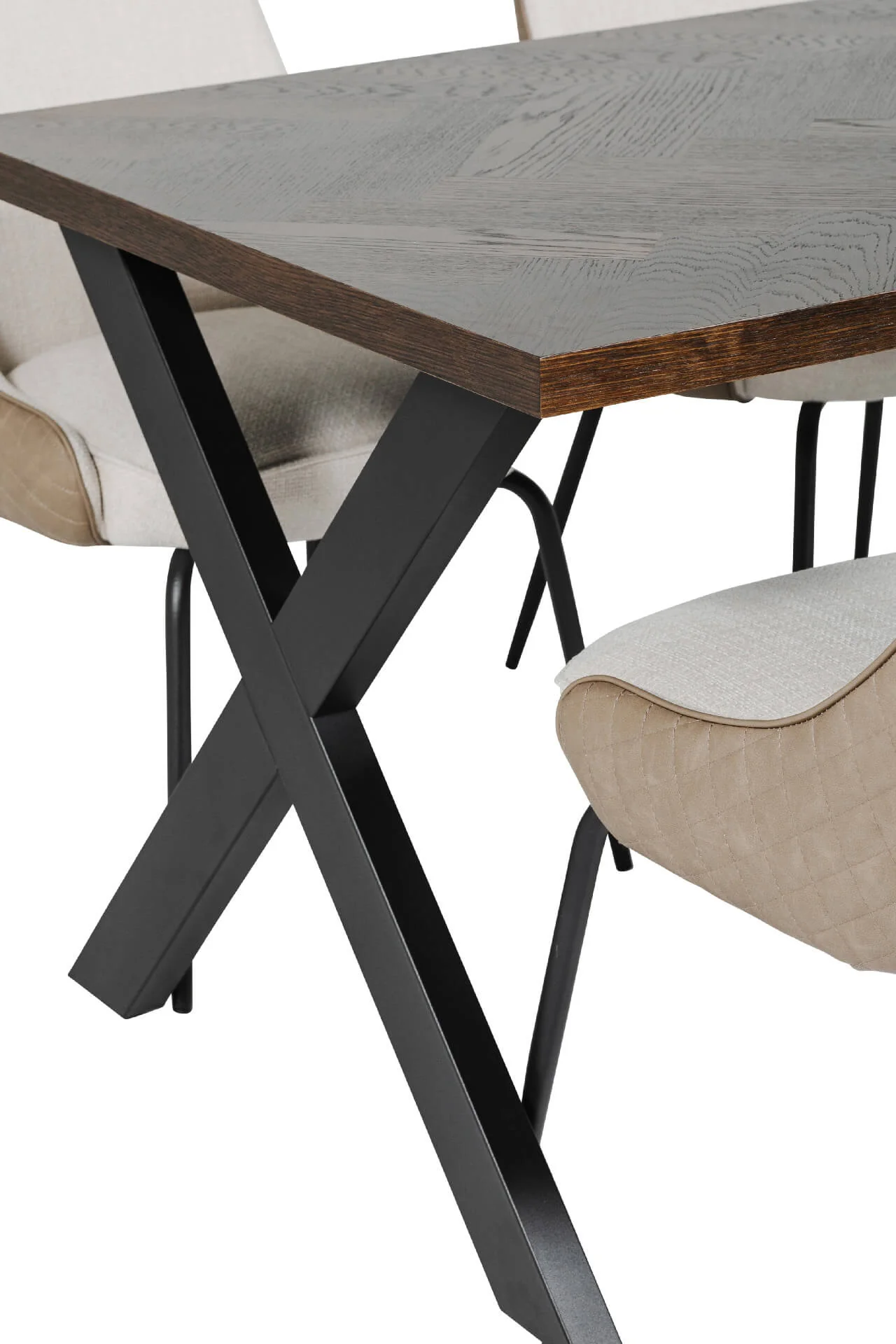 Nate Dining Table 1.4 m Smoked Oak - Image 4