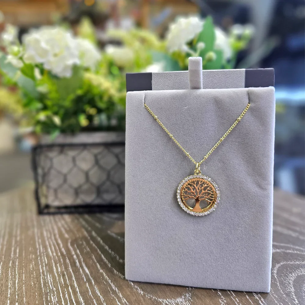 Newgrange Gold Tree of Life Pendant - Image 2