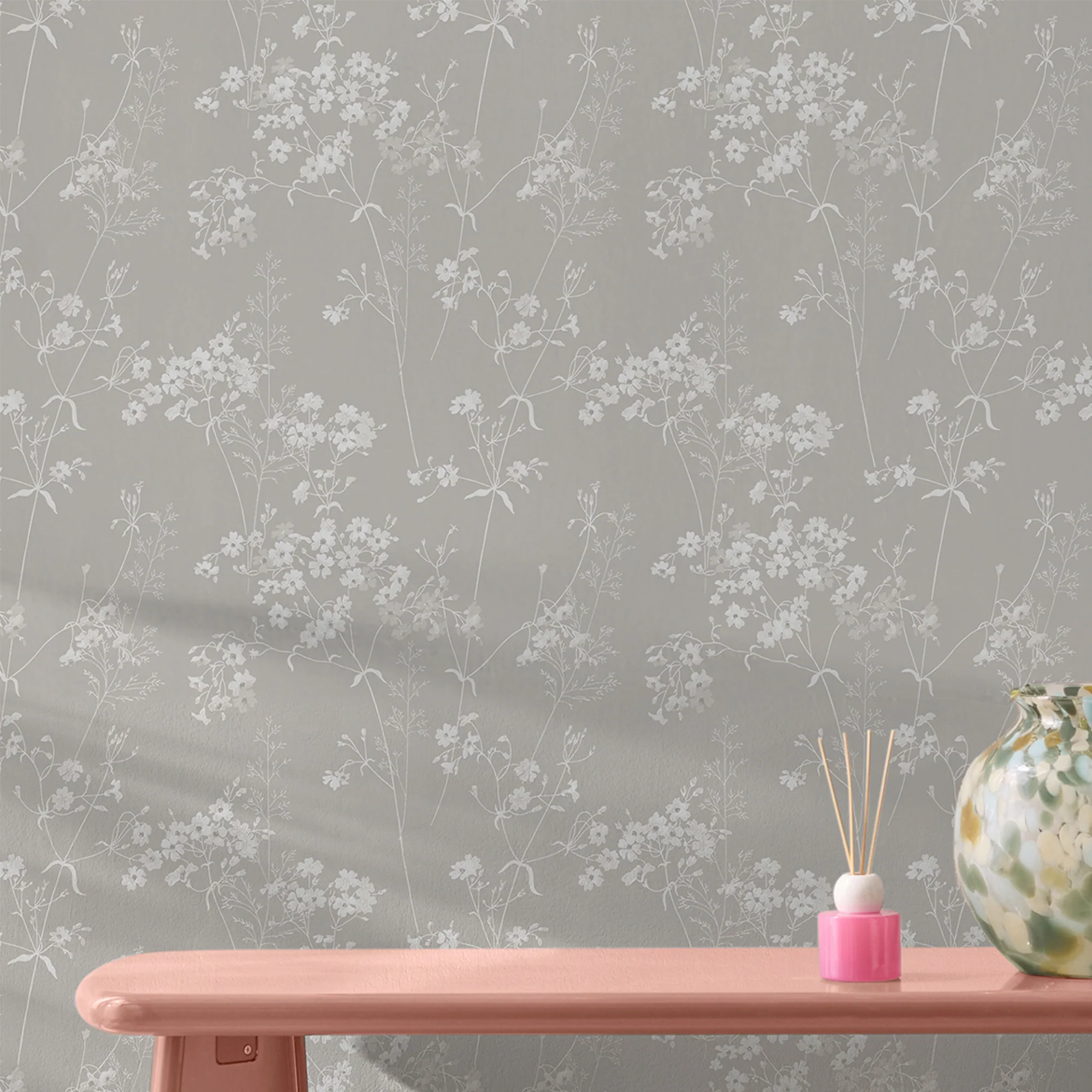 Next Country Leaves Floral Wallpaper Natural Neutral Botanical Design Paste-the-Wall 10m Roll - Image 2