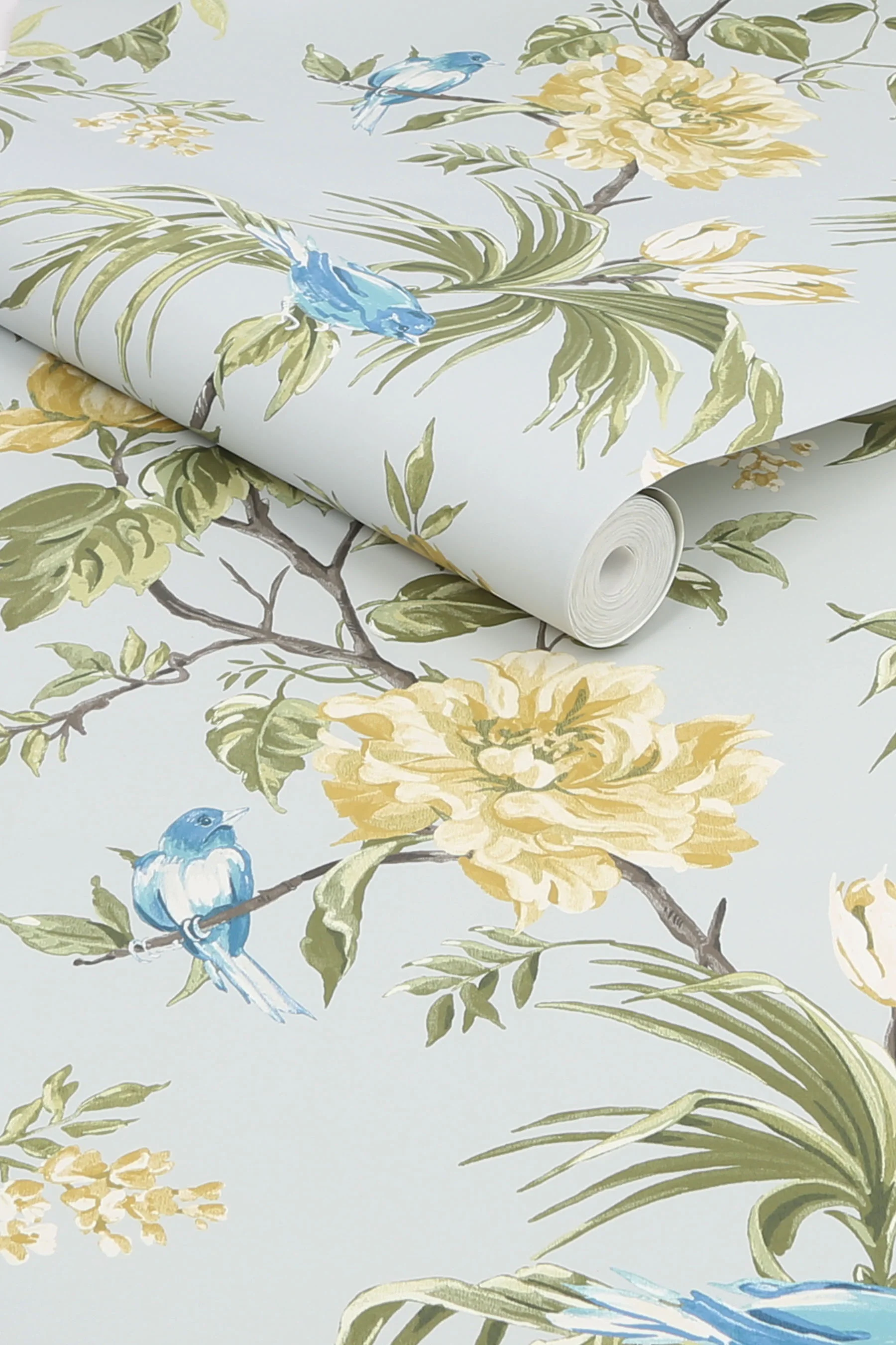 Next Wallpaper Birds And Blooms Grey - Image 3