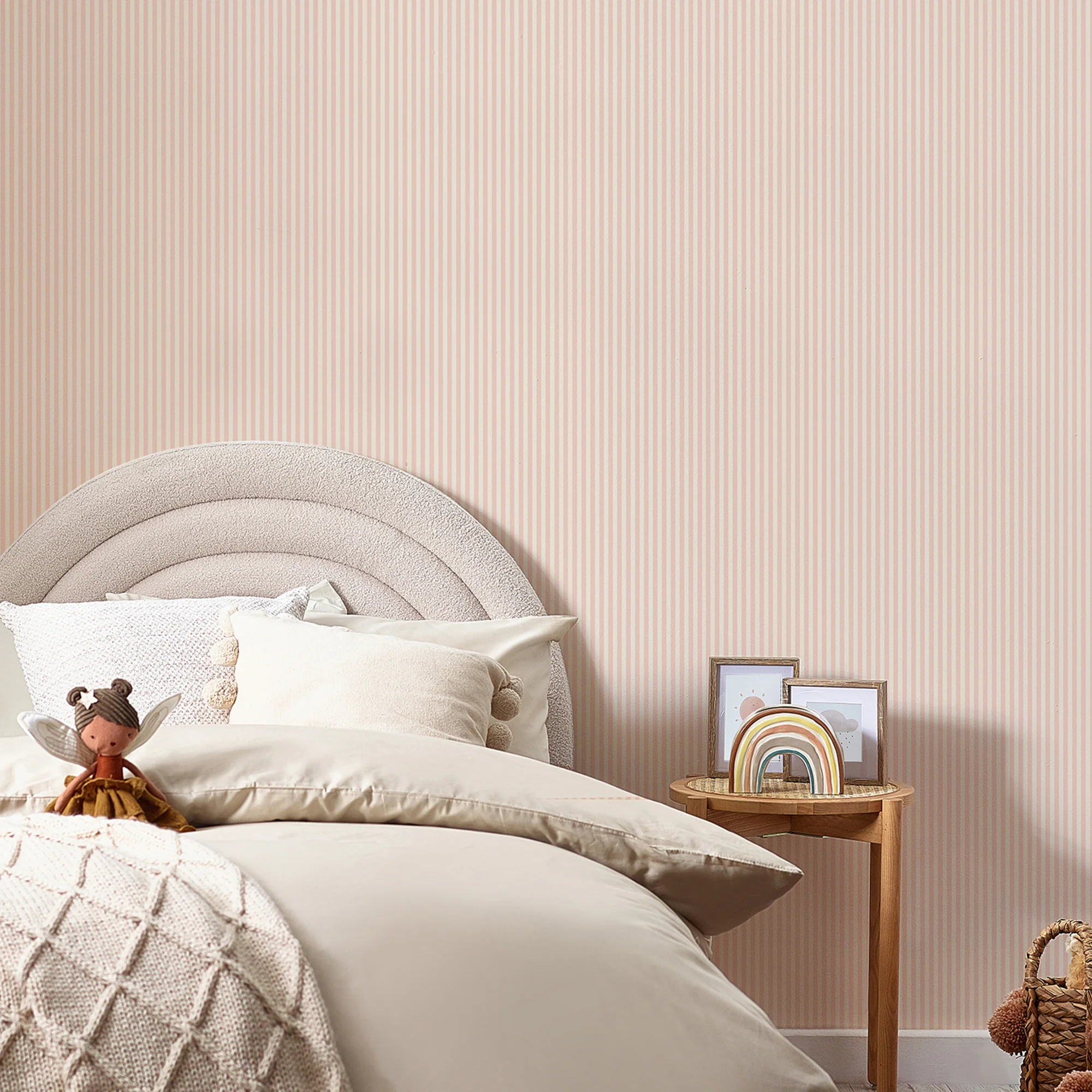 Next Wallpaper Calm Stripe Pink - Image 3