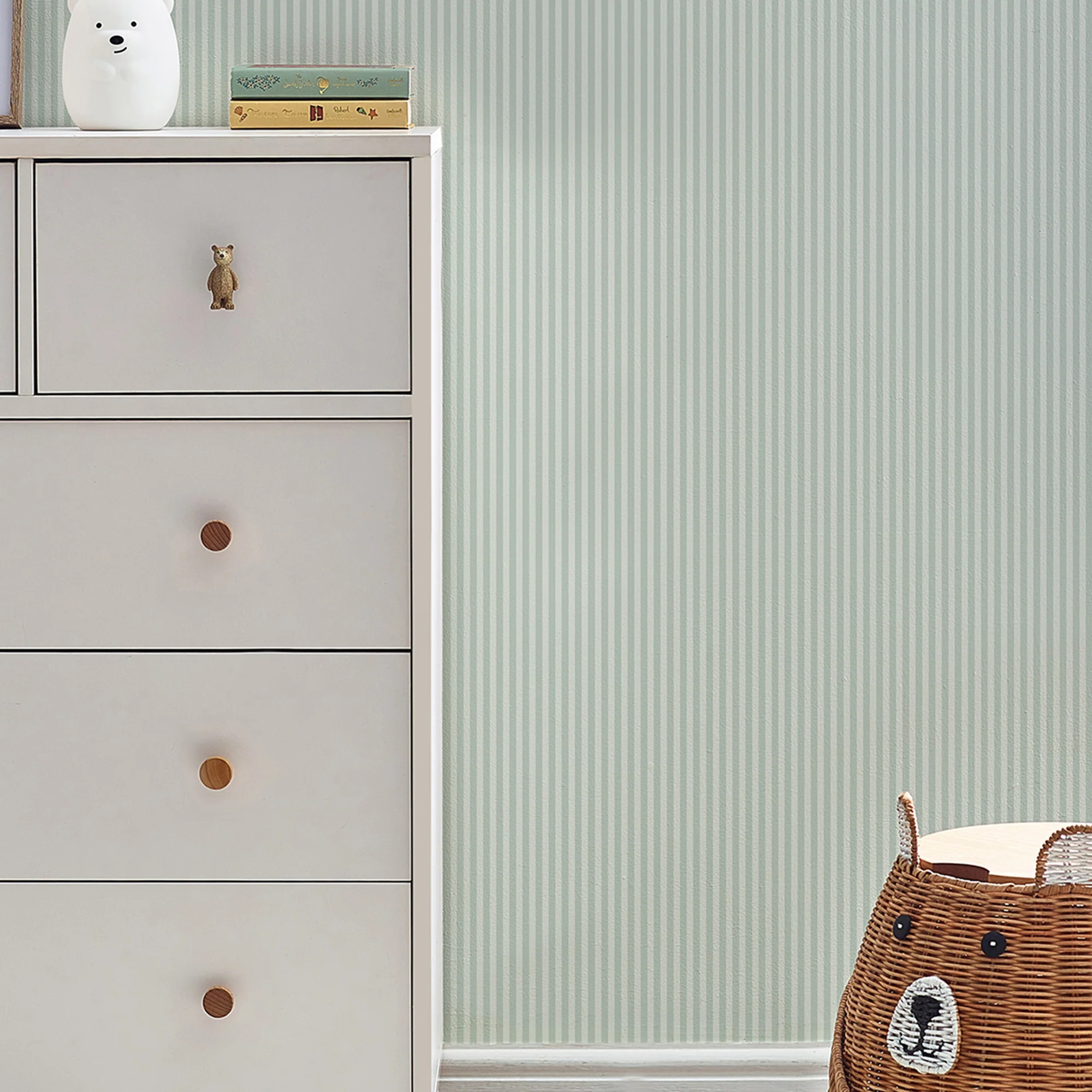 Next Wallpaper Calm Stripe Sage - Image 3